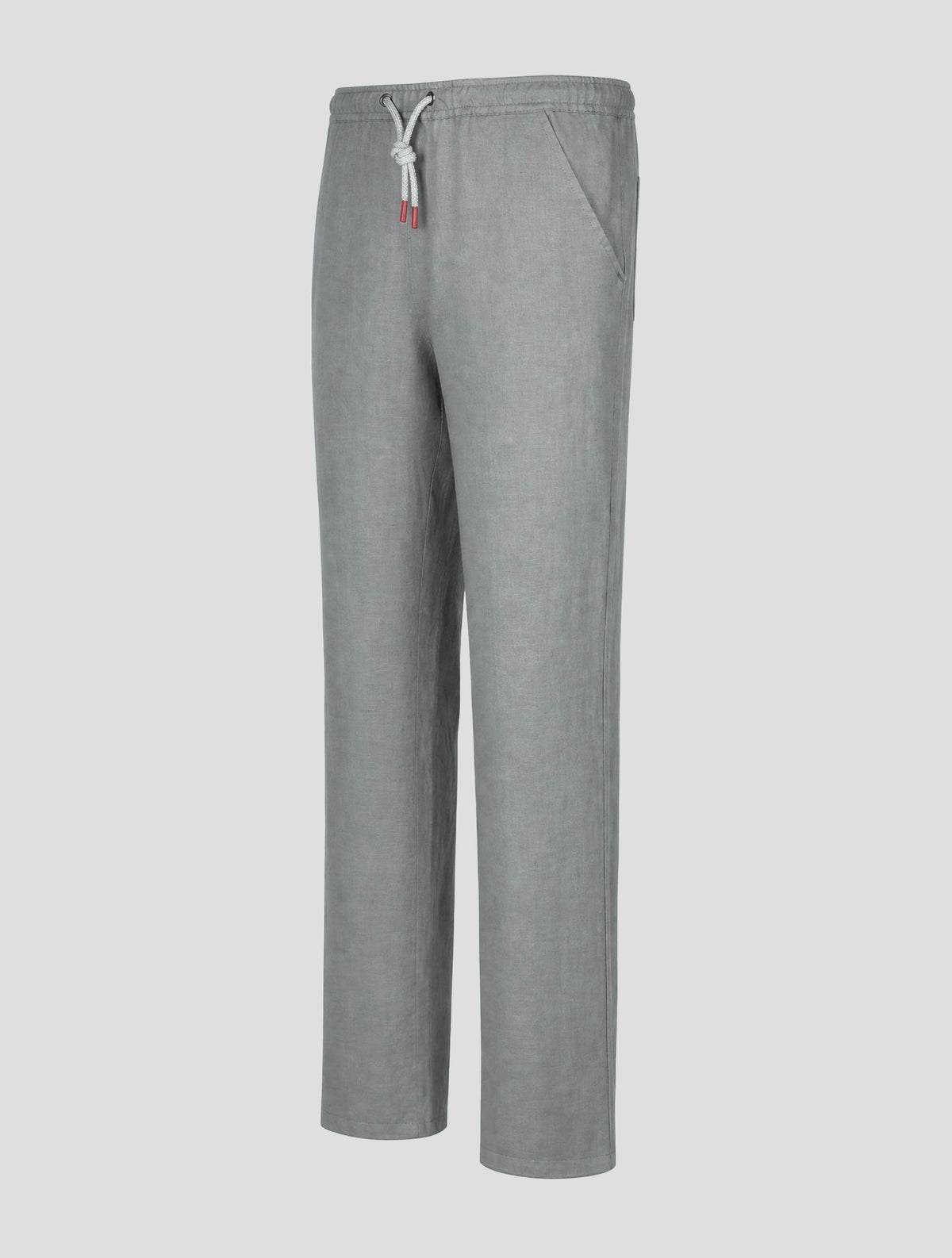 Kiton Gray Linen Pants 2
