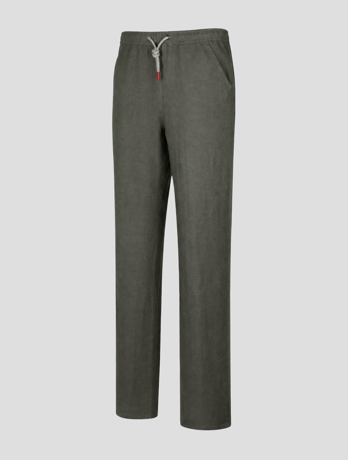 Kiton Light Green Linen Pants 2