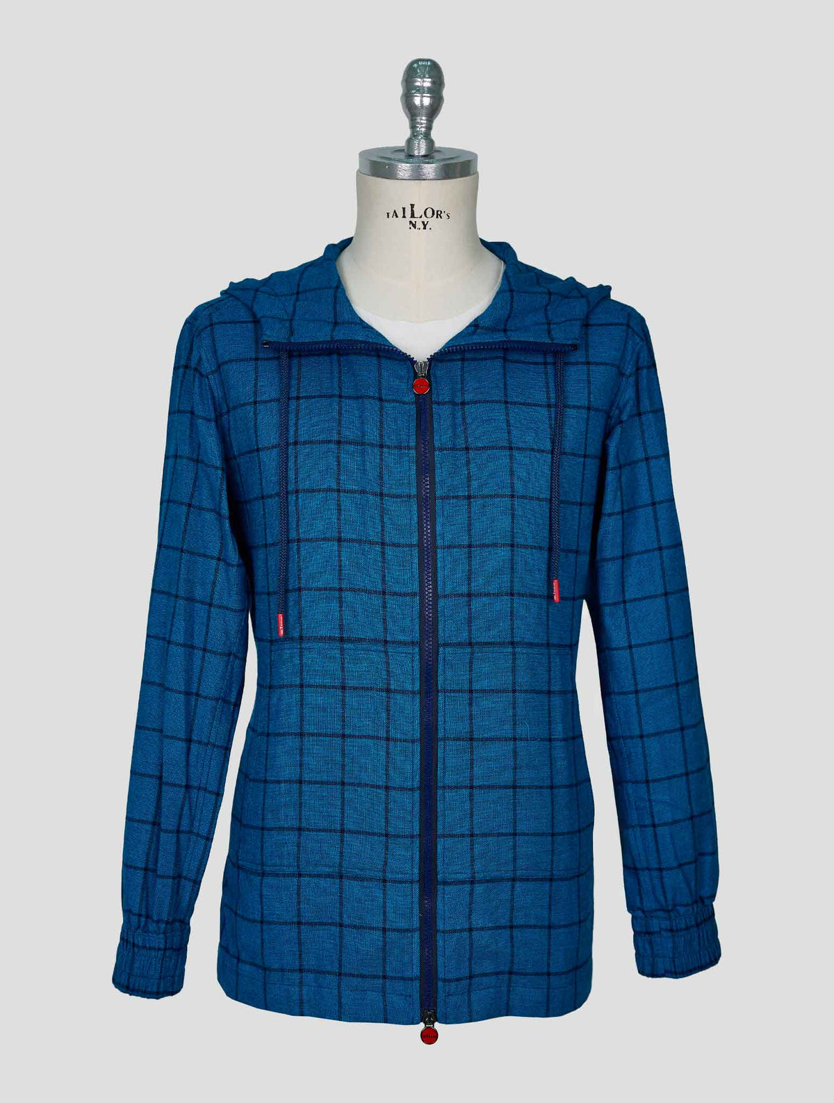 Kiton Blue Cotton Shirt Umbi 1