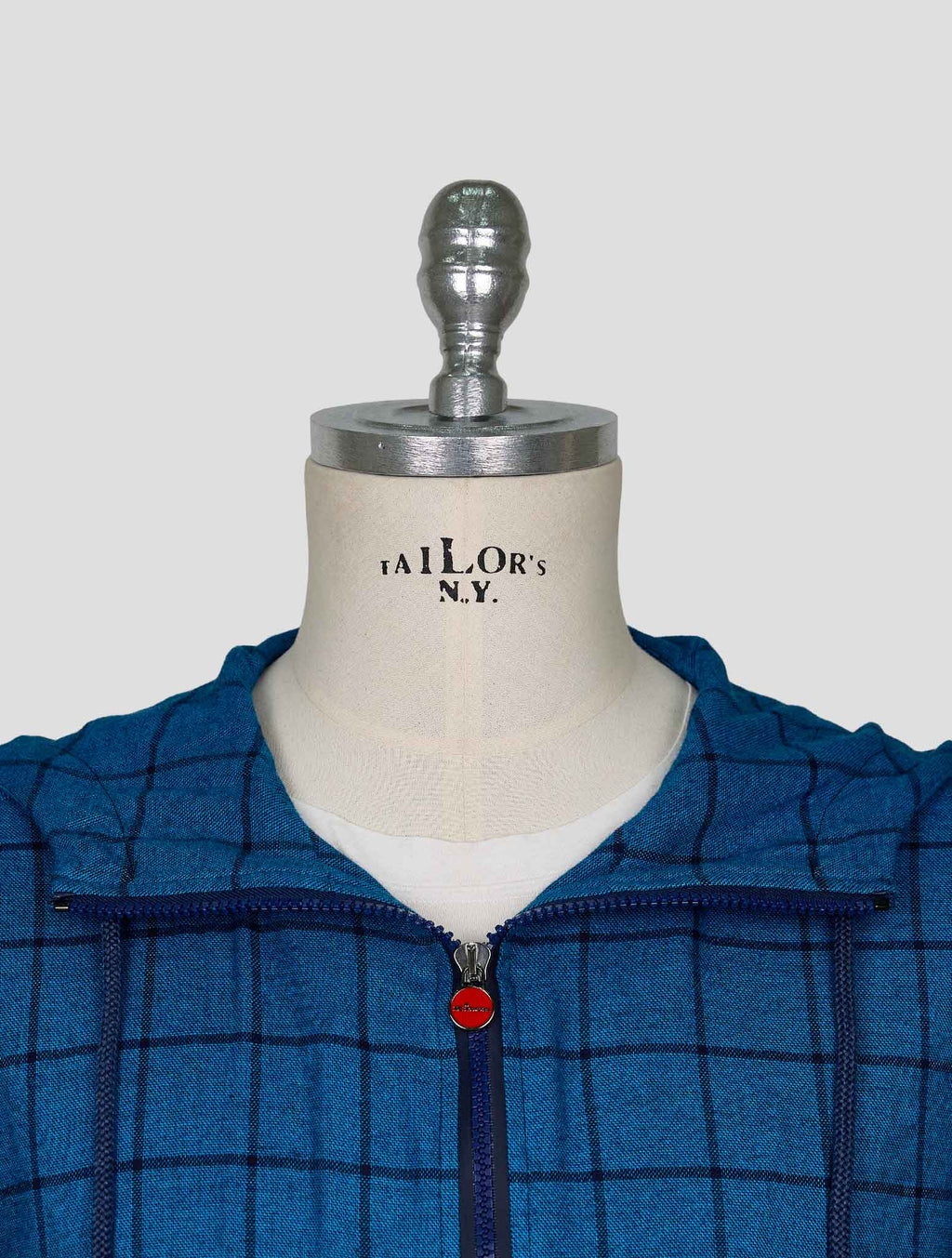 Kiton Blue Cotton Shirt Umbi 4
