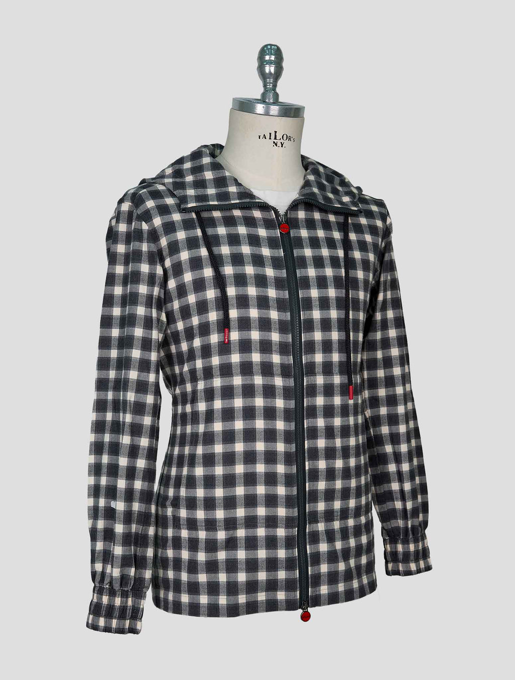 Kiton White Gray Cotton Shirt Umbi 2