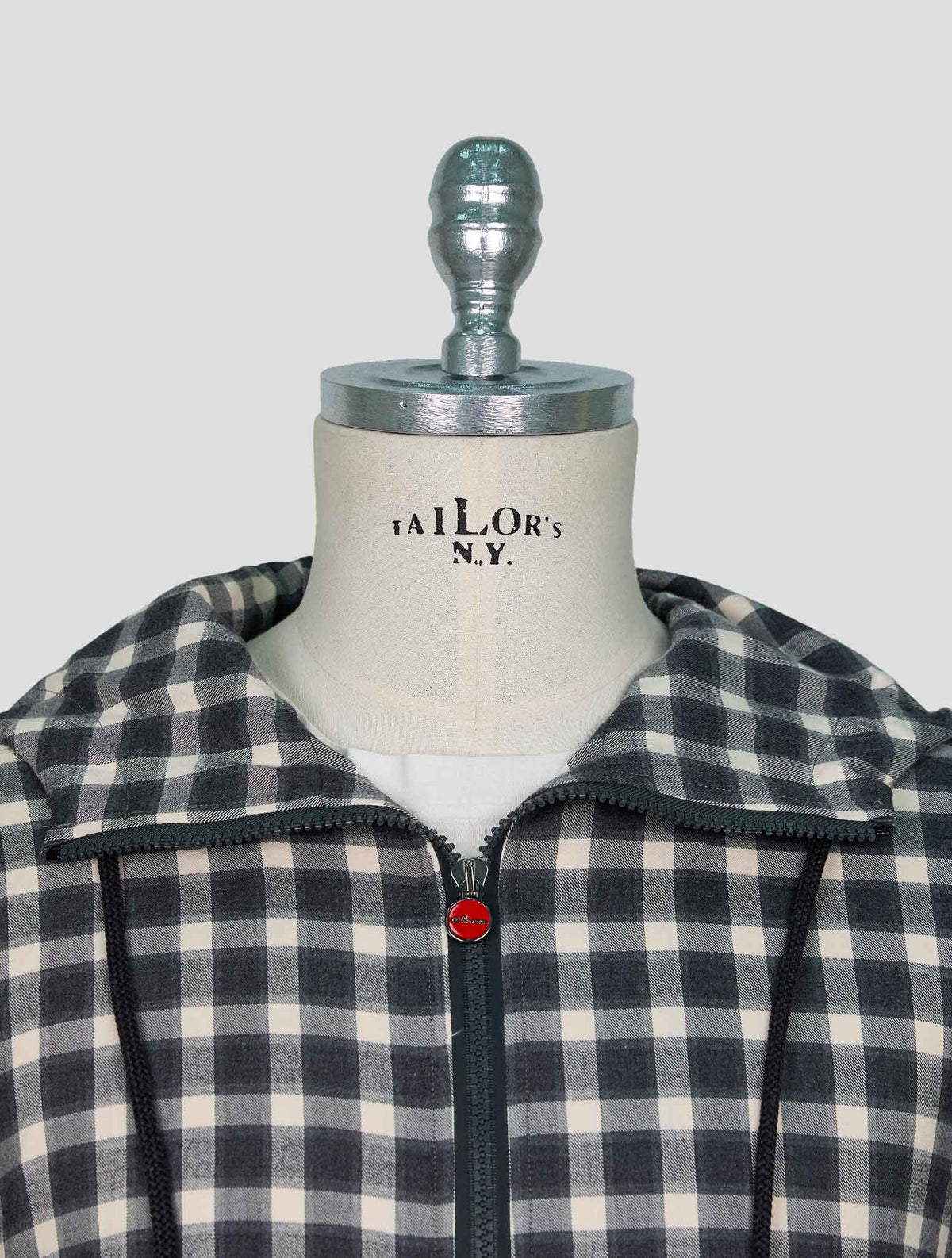 Kiton White Gray Cotton Shirt Umbi 4