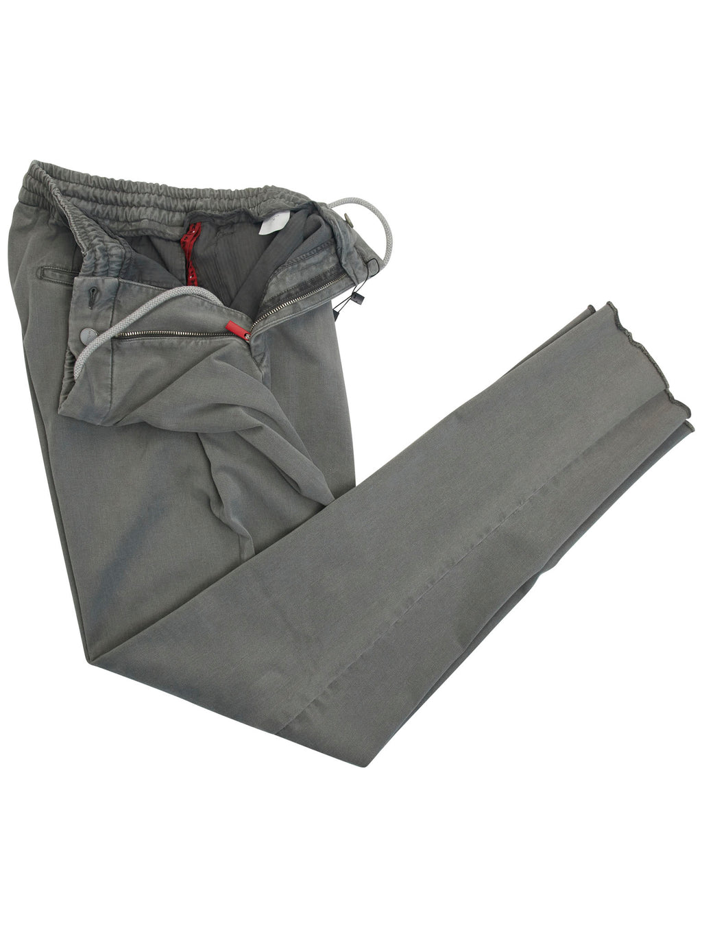 Kiton Gray Cotton Silk Ea  Pants 2