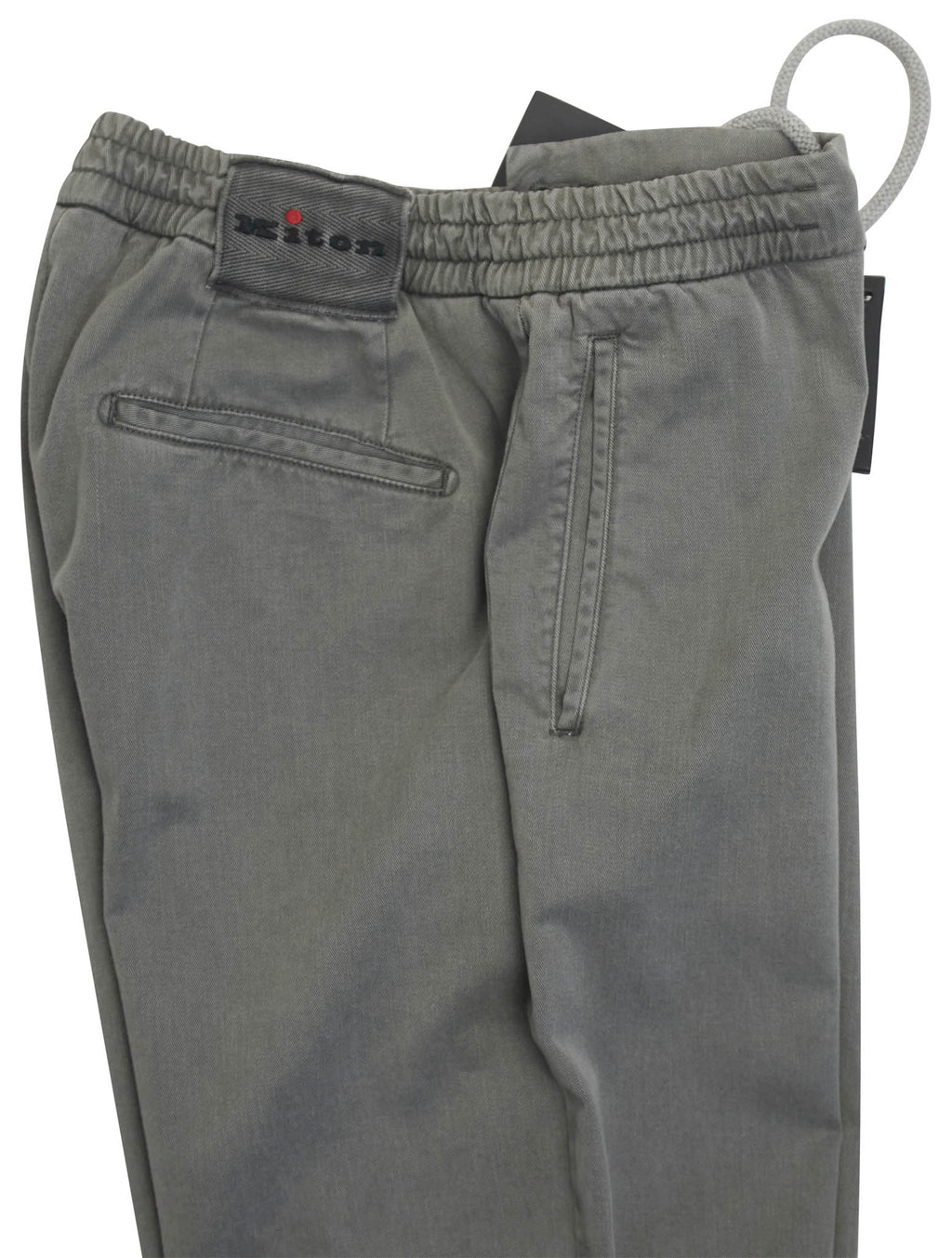 Kiton Gray Cotton Silk Ea  Pants 3