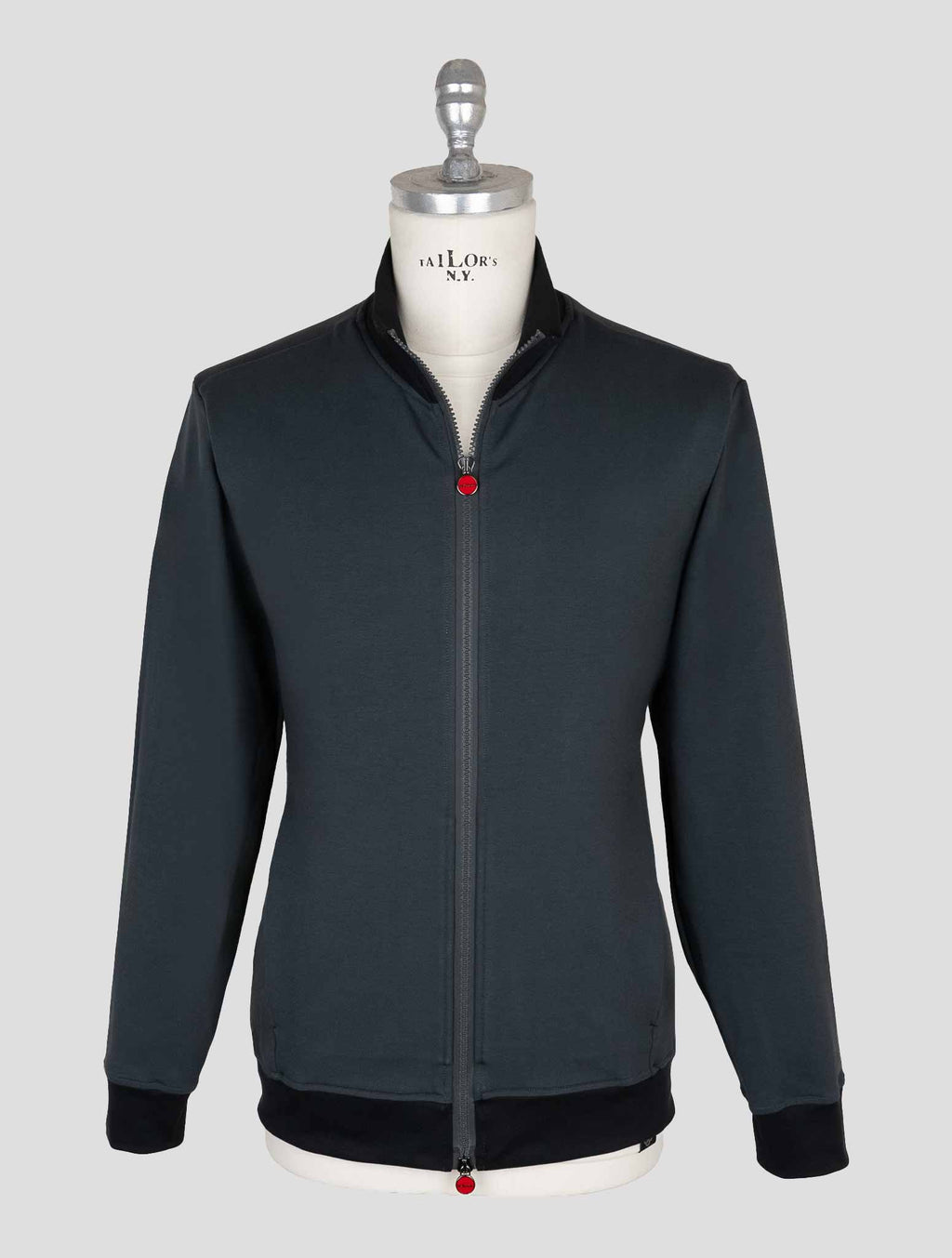 Kiton Gray Cotton Ea Coat B-ONE 1