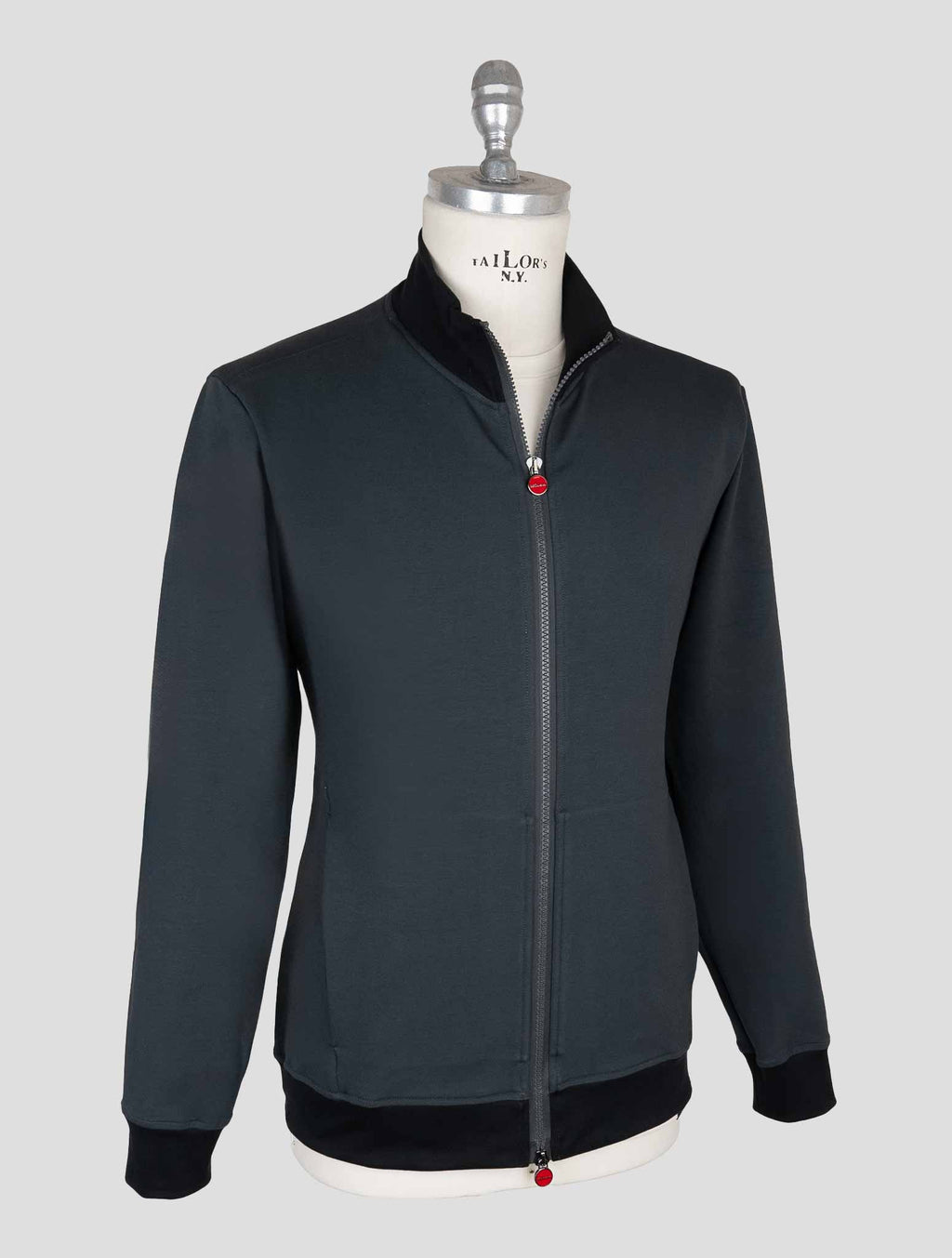 Kiton Gray Cotton Ea Coat B-ONE 2