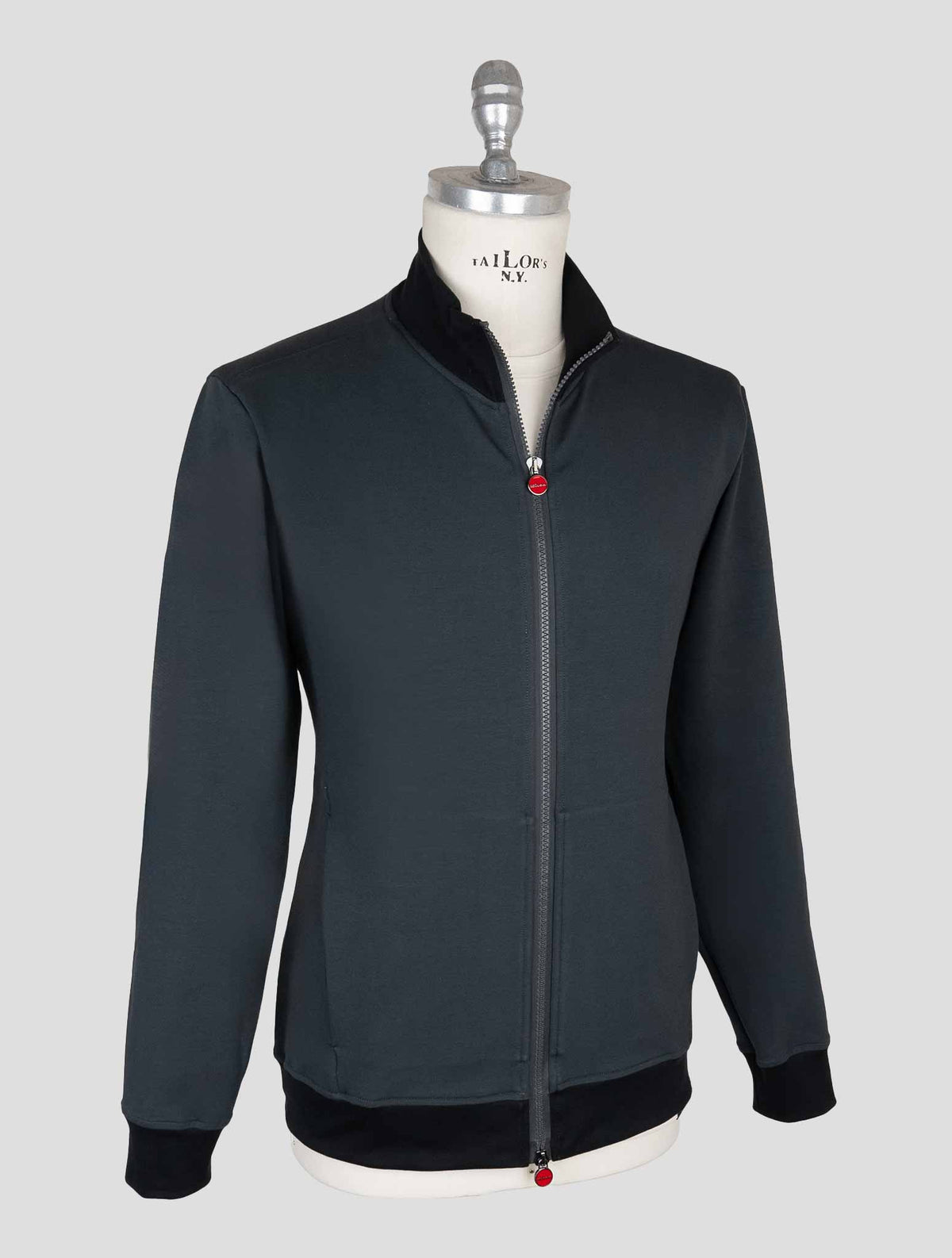 Kiton Gray Cotton Ea Coat B-ONE 2