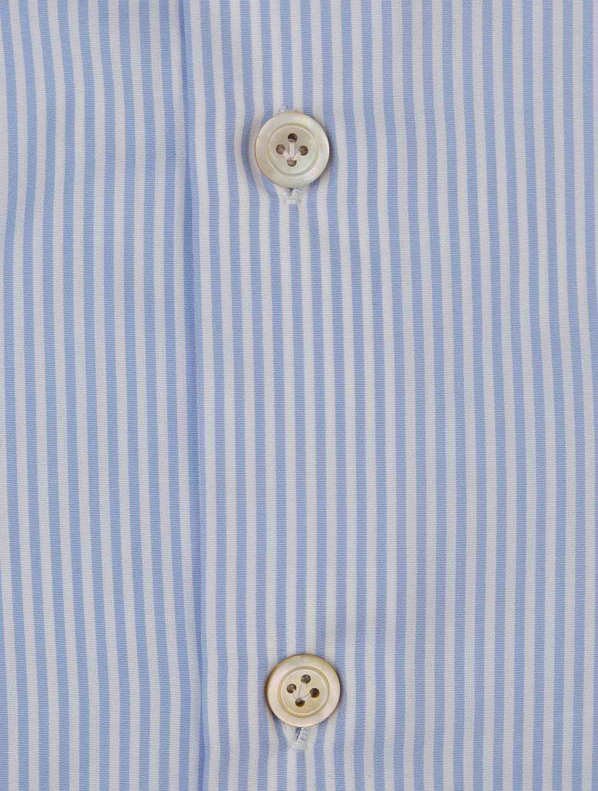 Kiton Light Blue White Cotton Shirt 4