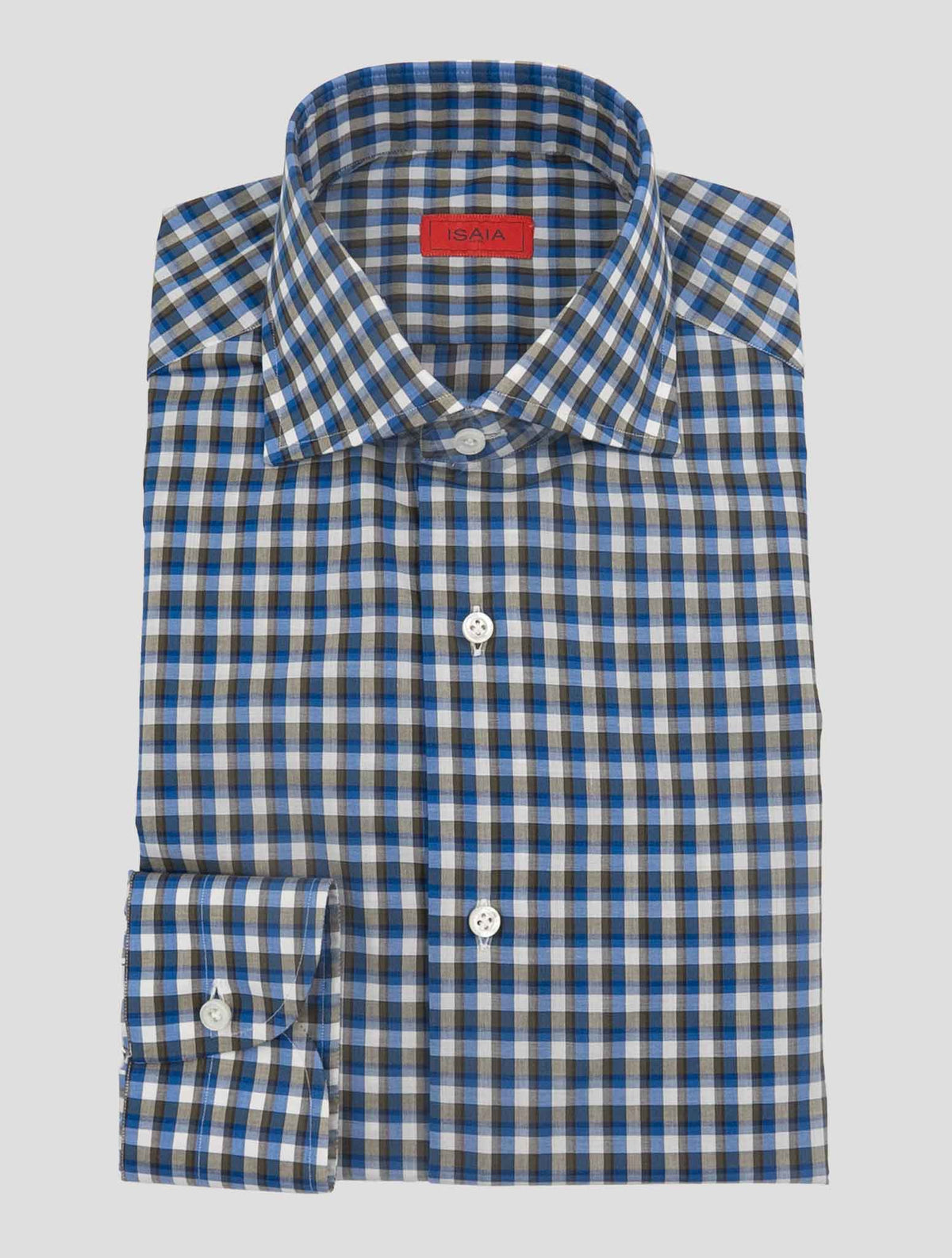 Isaia Multicolor Cotton Shirt 1