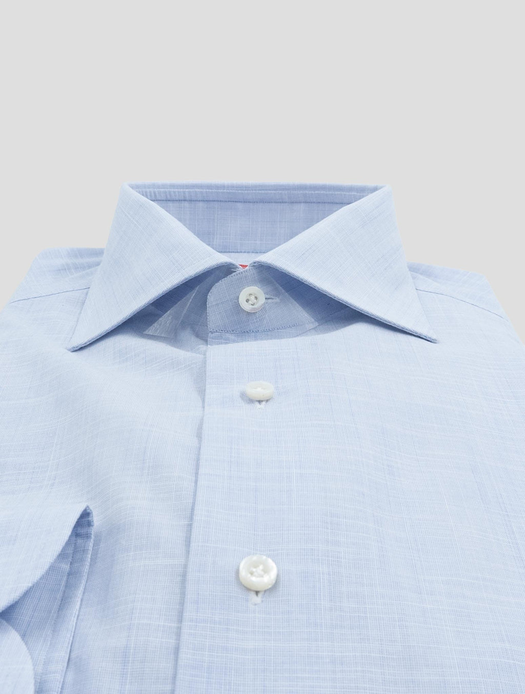 Isaia Light Blue Cotton Shirt 2