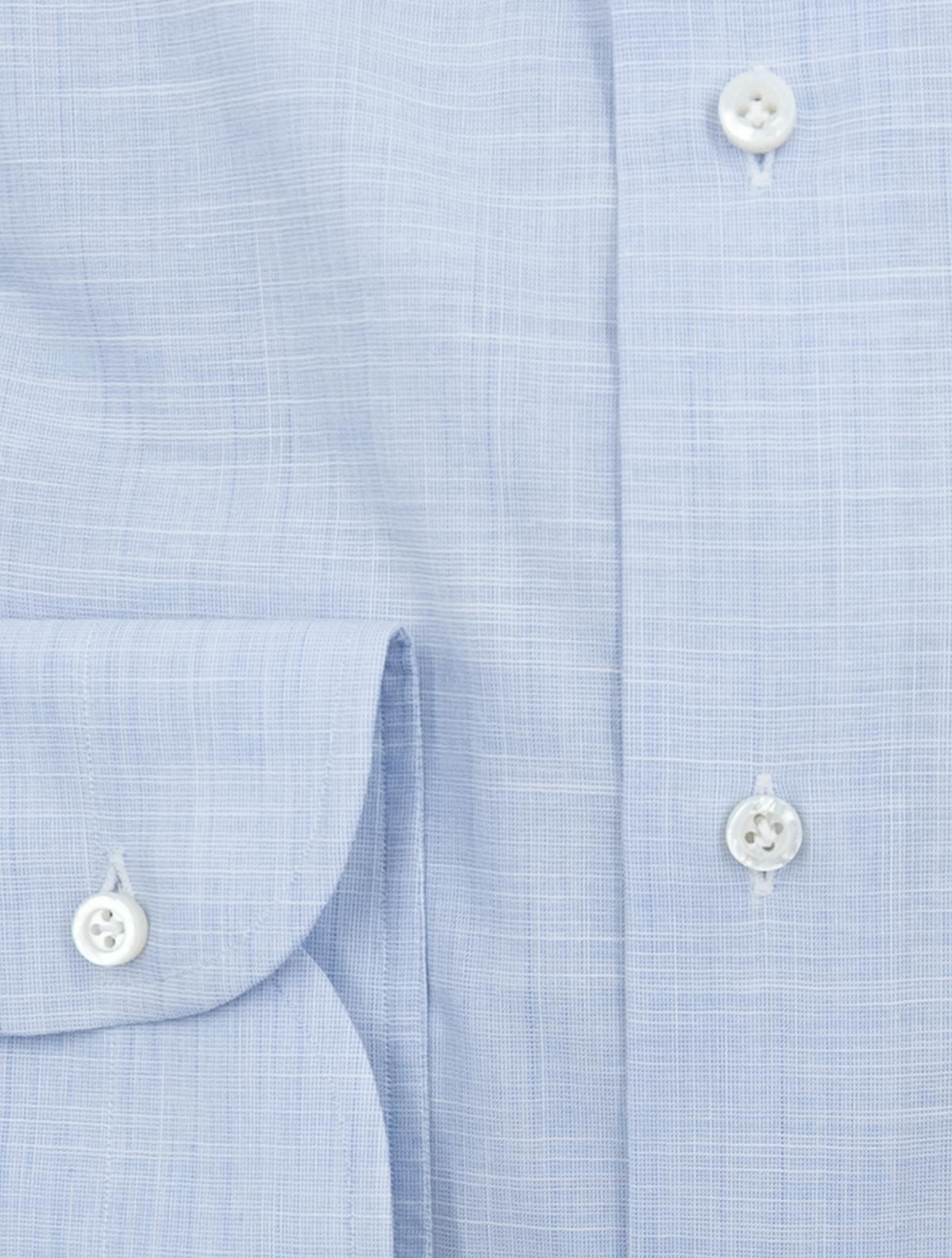 Isaia Light Blue Cotton Shirt 3