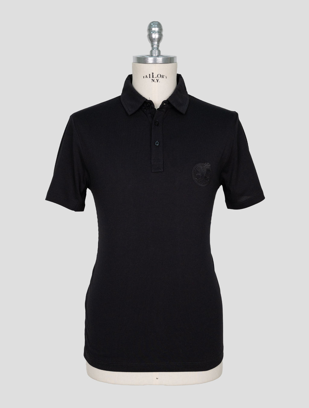 Stefano Ricci Black Cotton Modal Polo 1