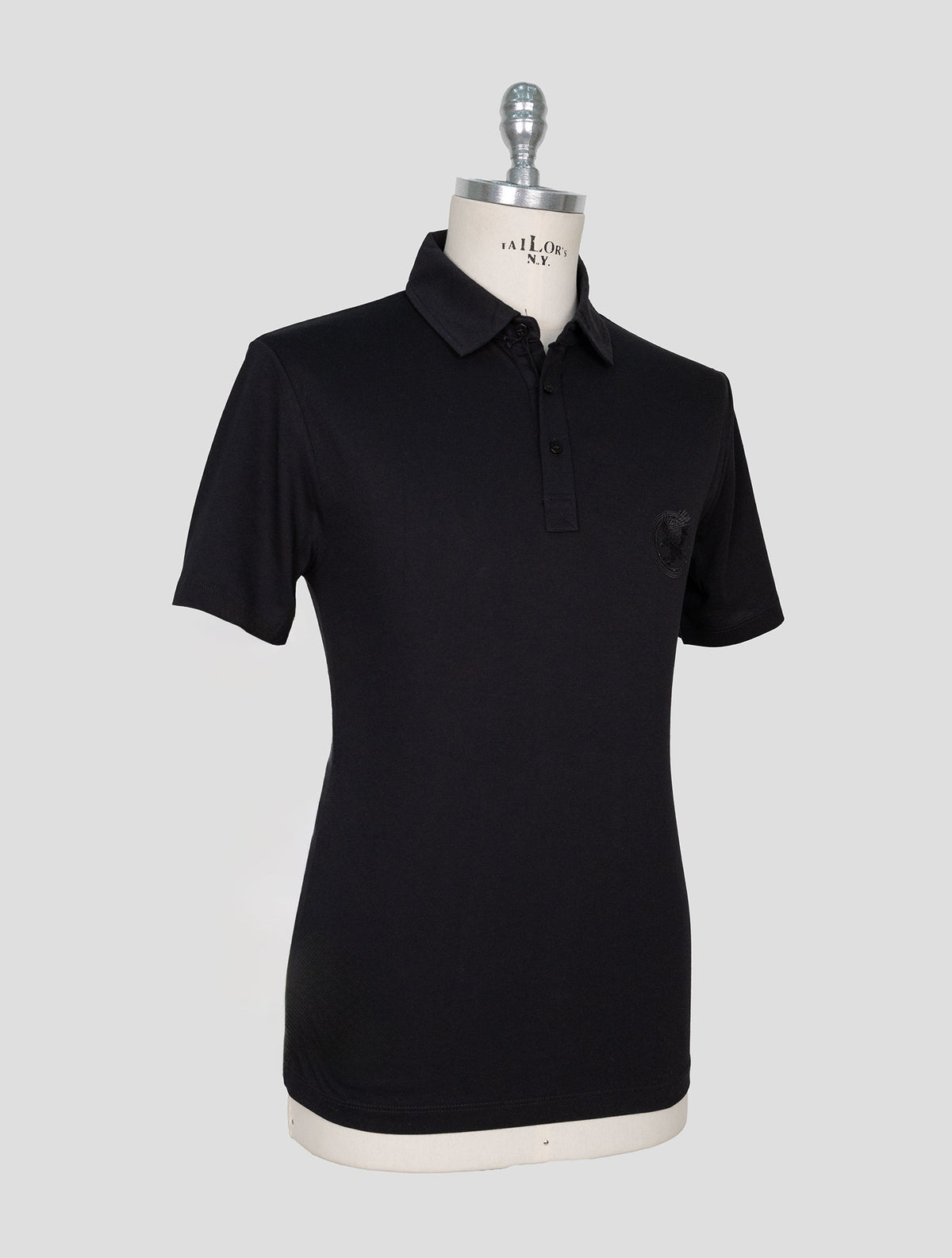 Stefano Ricci Black Cotton Modal Polo 2
