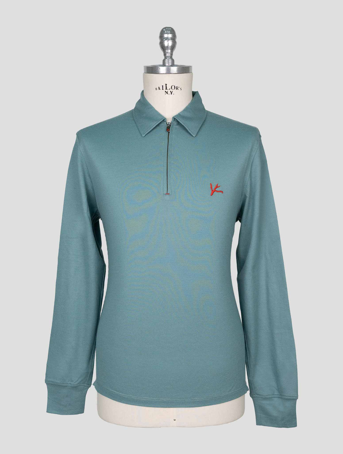 Isaia Green Wool Sweater Polo 1