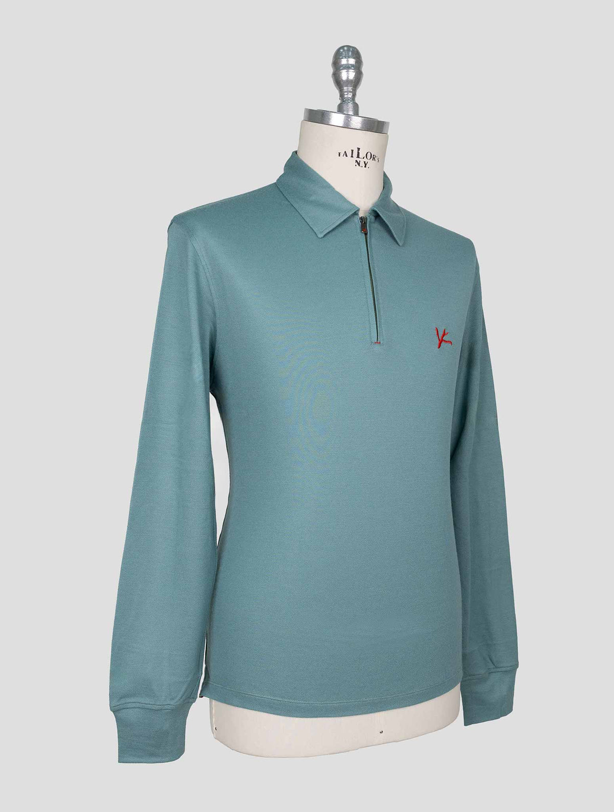 Isaia Green Wool Sweater Polo 2