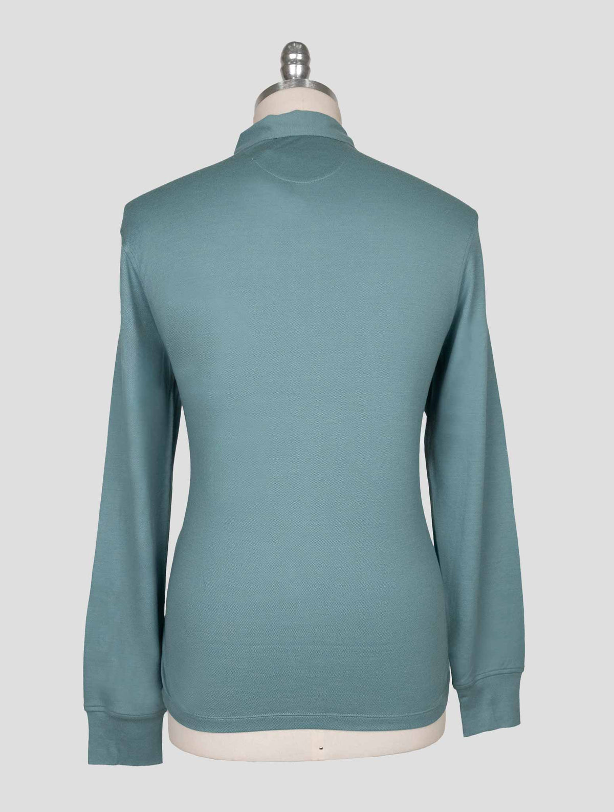 Isaia Green Wool Sweater Polo 3