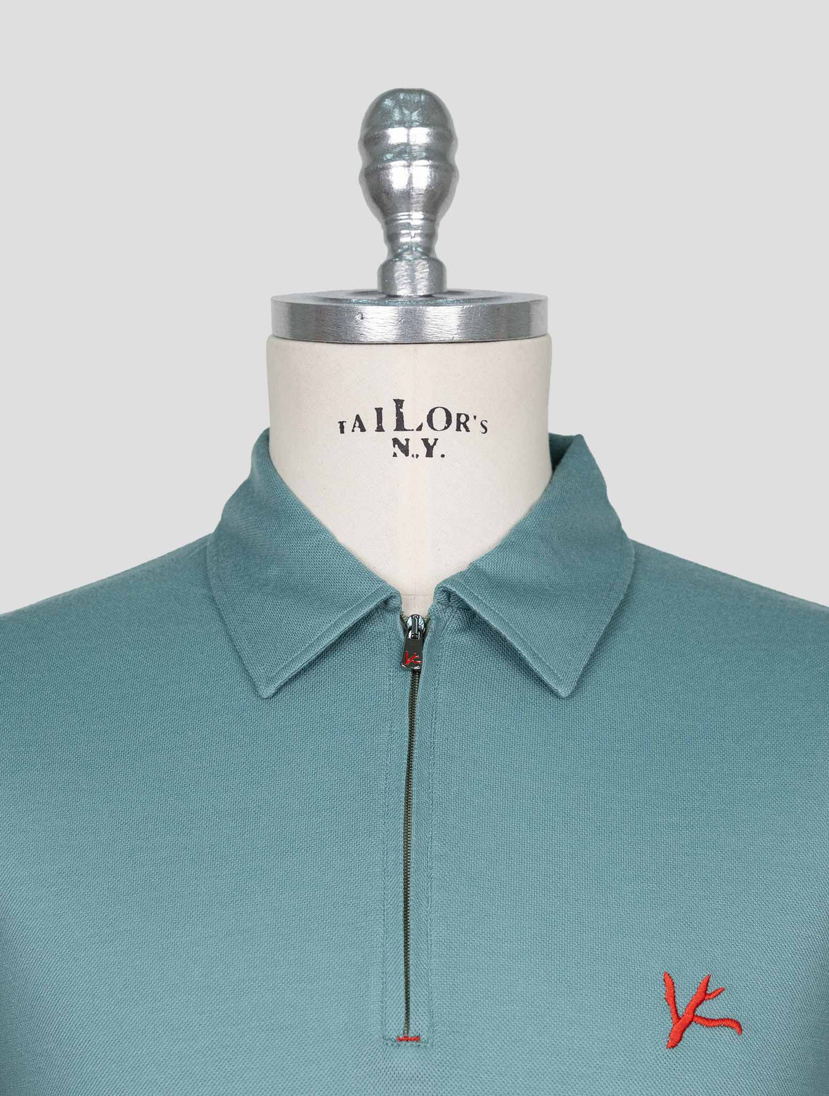 Isaia Green Wool Sweater Polo 4