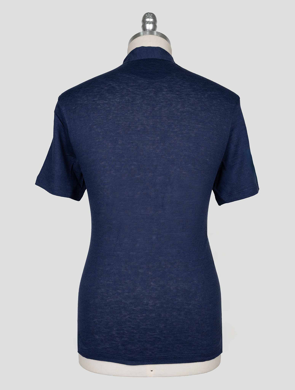 Isaia Blue Linen Polo 3