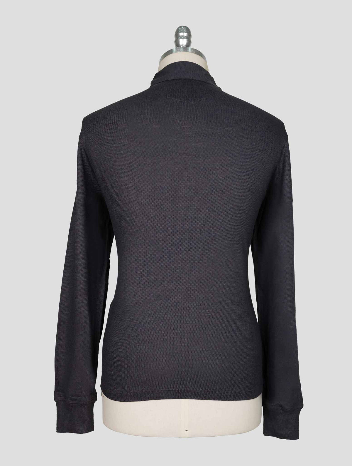 Isaia Dark Gray Wool Sweater Polo 3