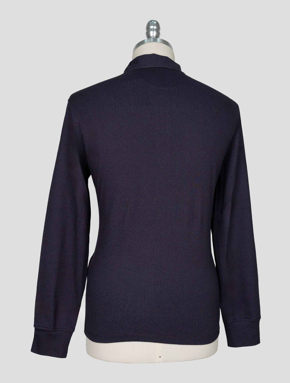 Isaia Blue Cotton Sweater Polo 3