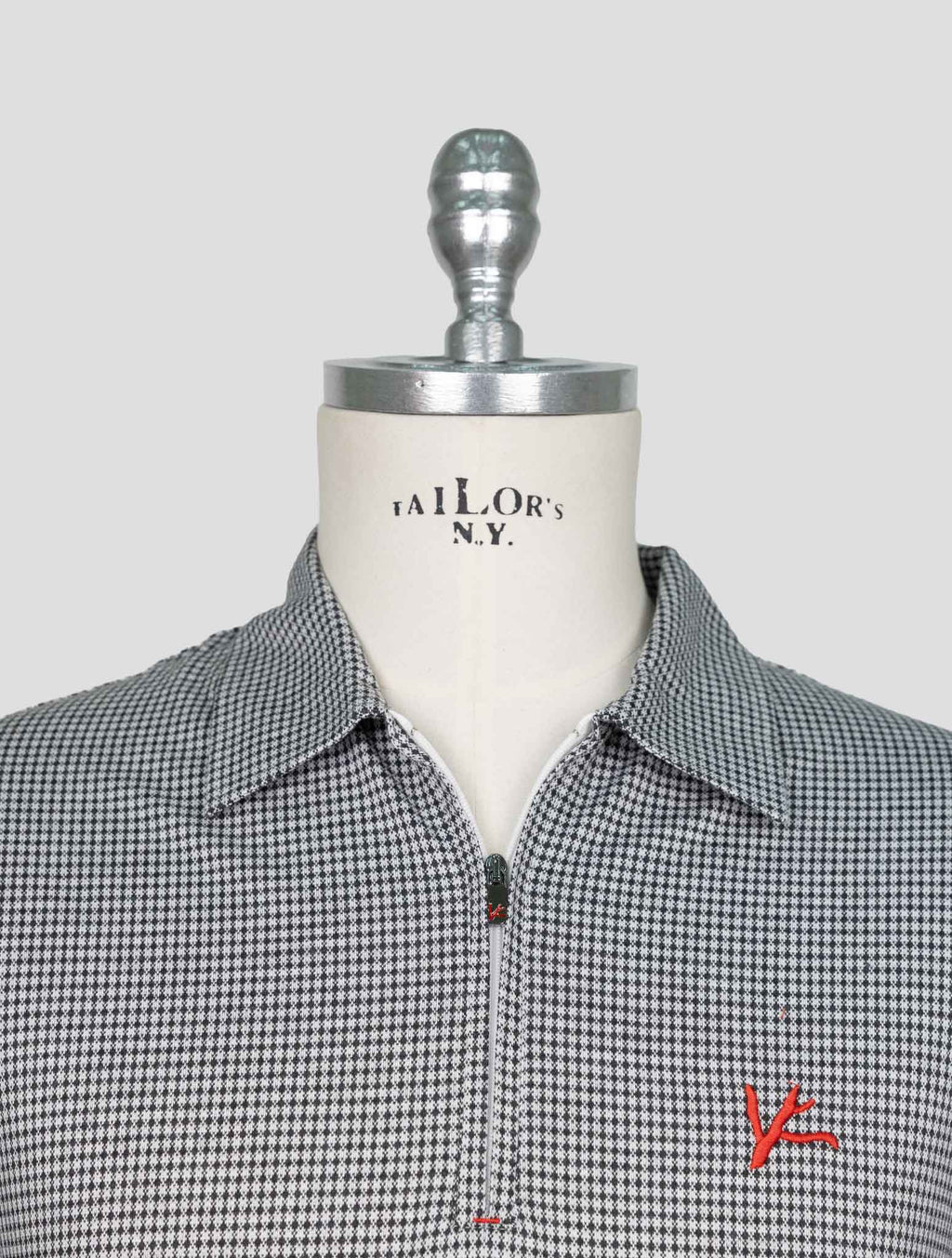 Isaia Black White Cotton Sweater Polo 4