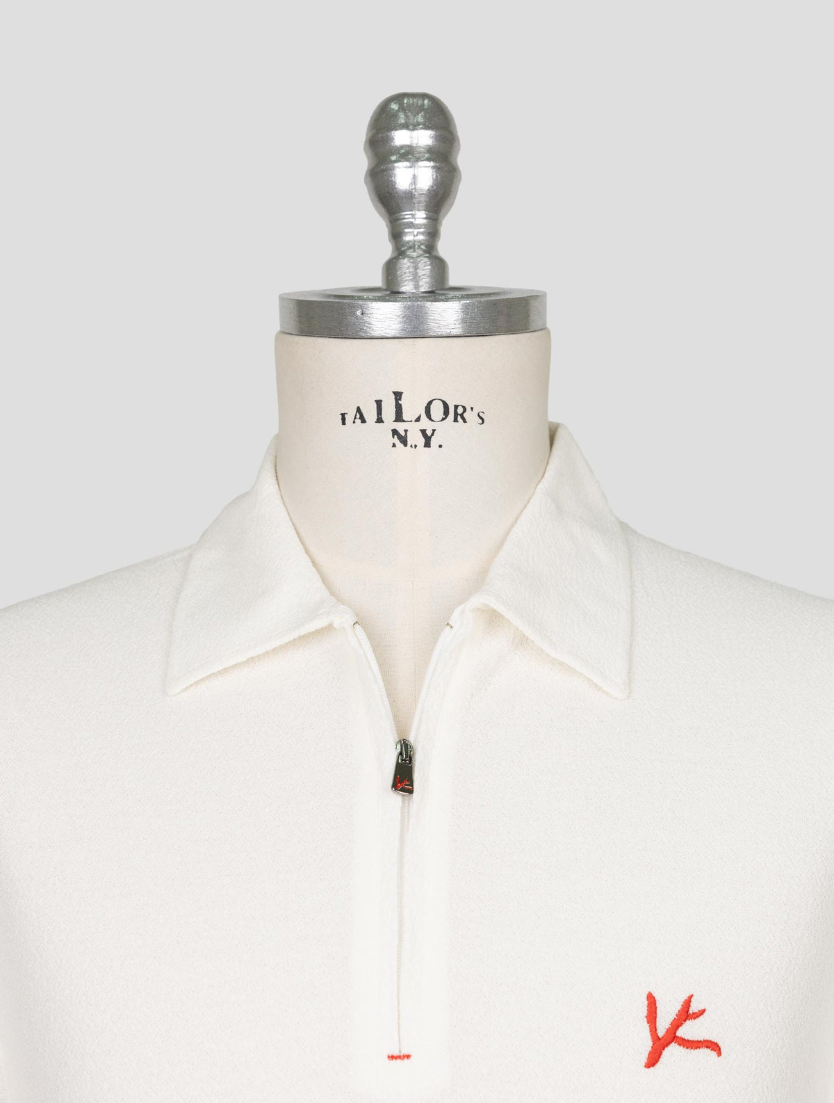 Isaia White Cotton  Polo 4