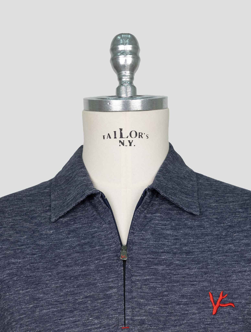 Isaia Blue Cotton  Polo 4