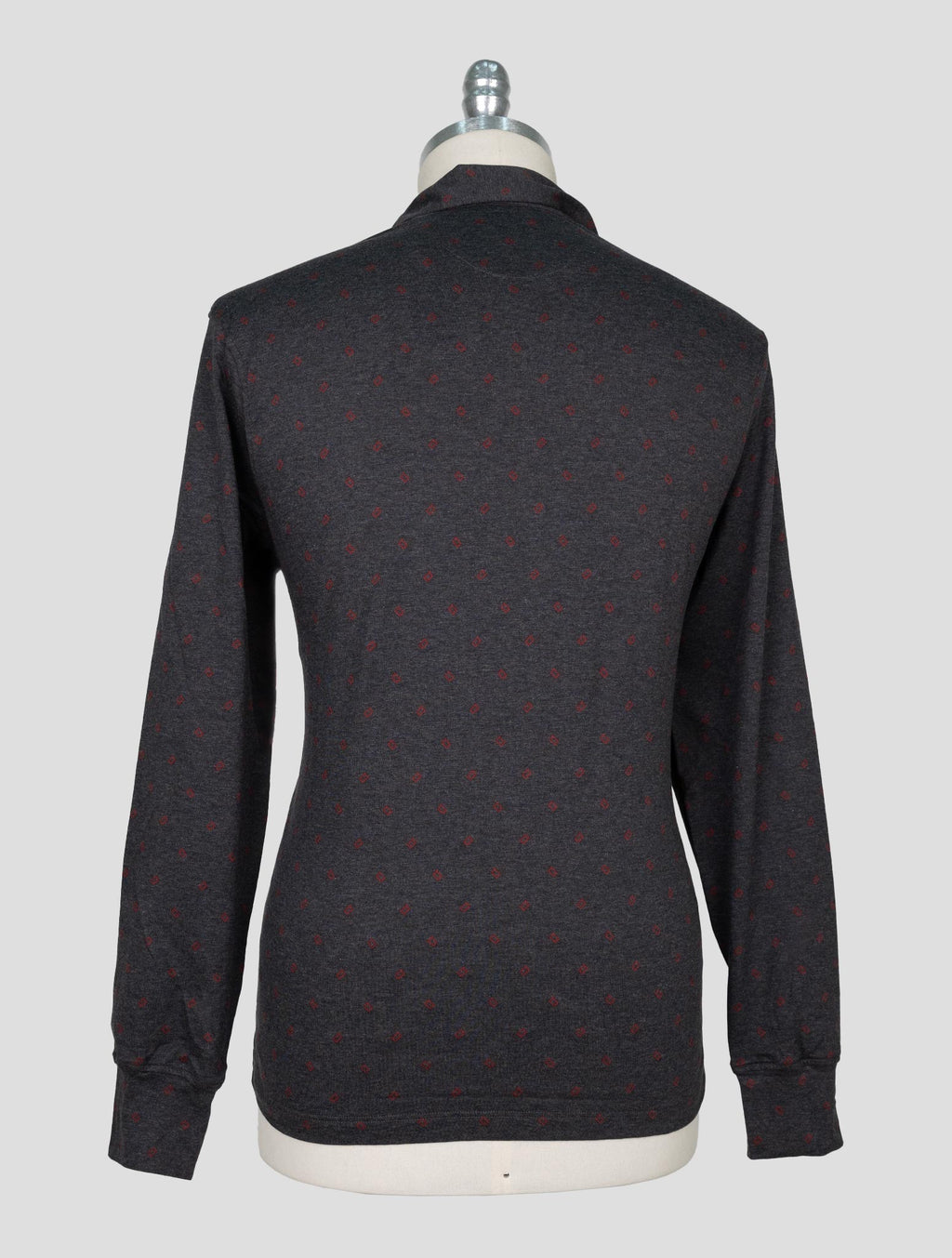 Isaia Gray Cotton Sweater Polo 3