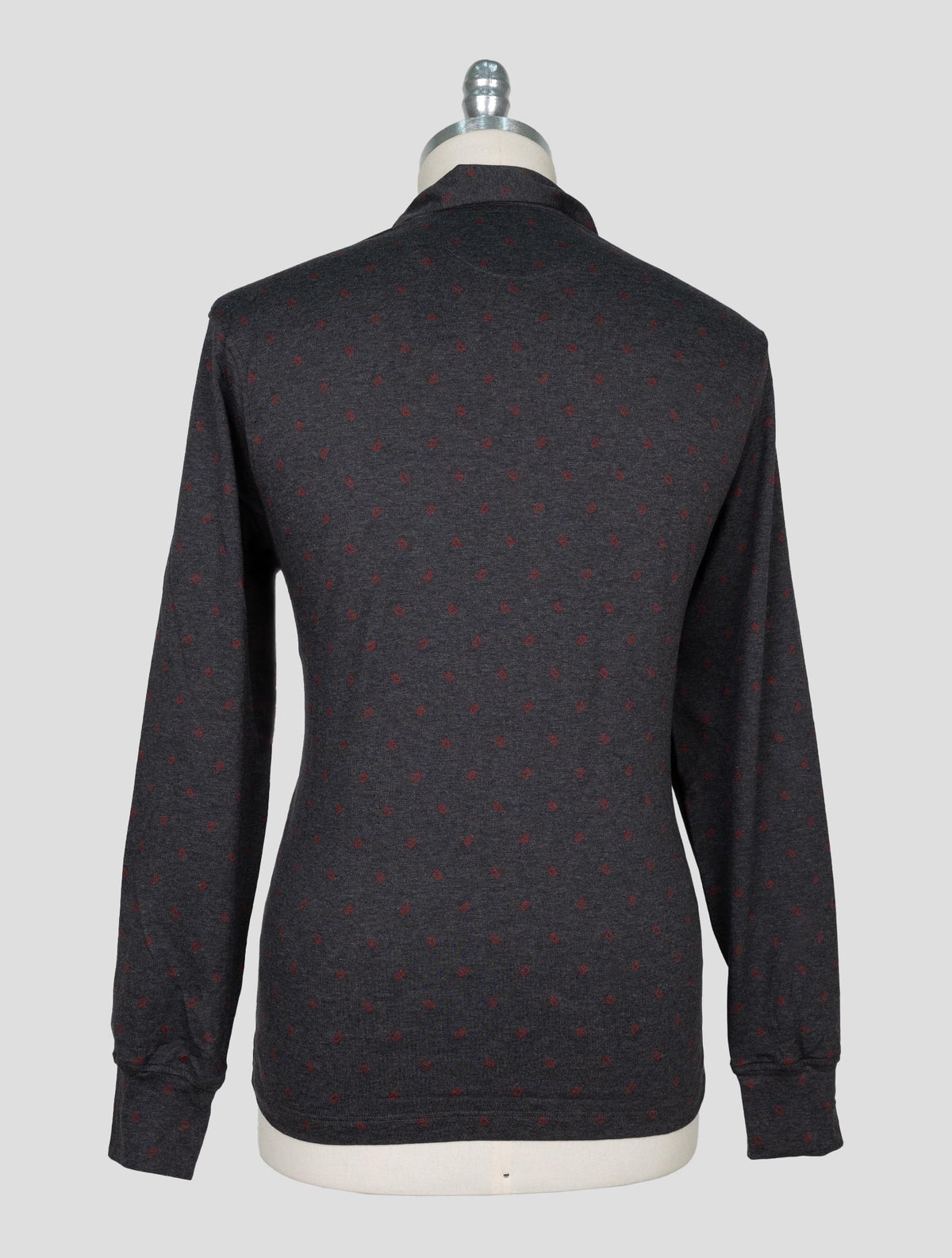 Isaia Gray Cotton Sweater Polo 3