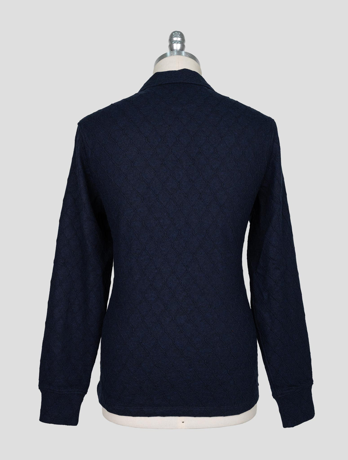 Isaia Blue Wool Cotton Sweater Polo 3