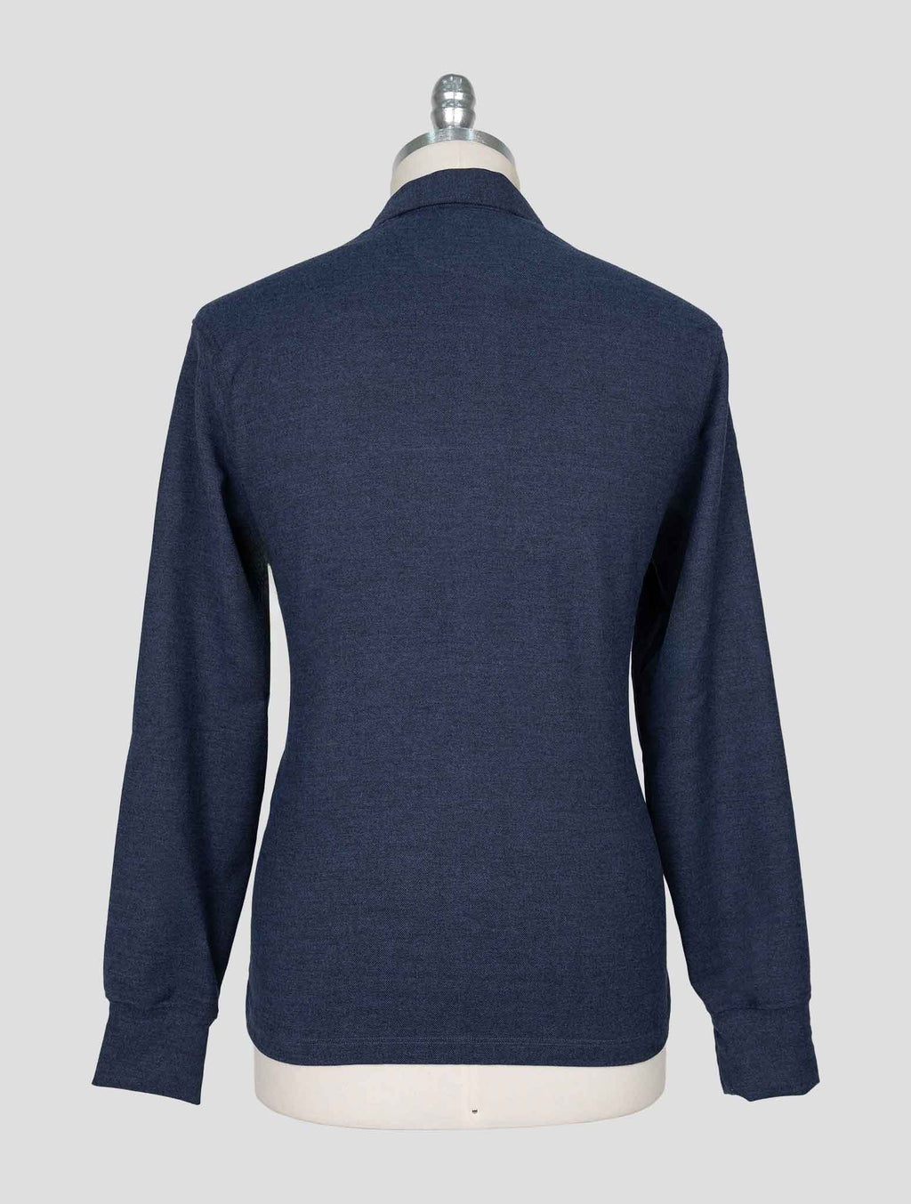 Isaia Blue Cotton Sweater Polo 3