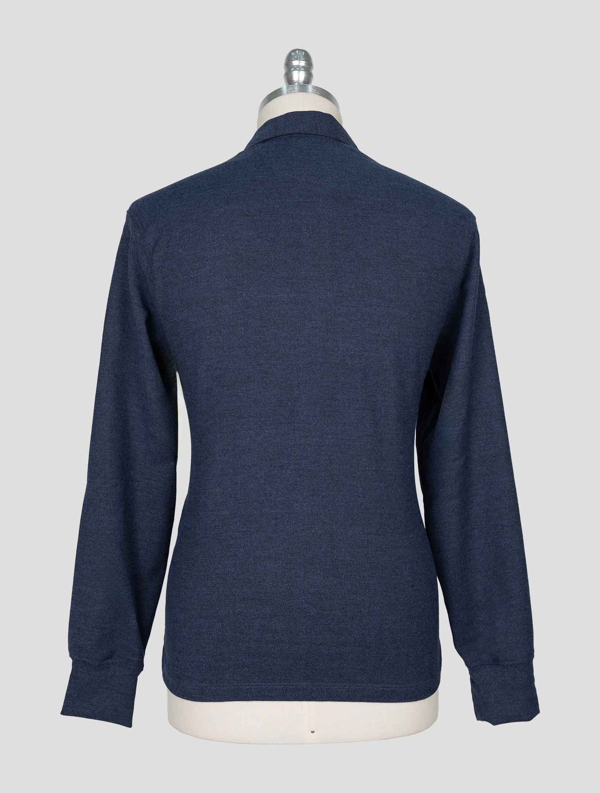 Isaia Blue Cotton Sweater Polo 3
