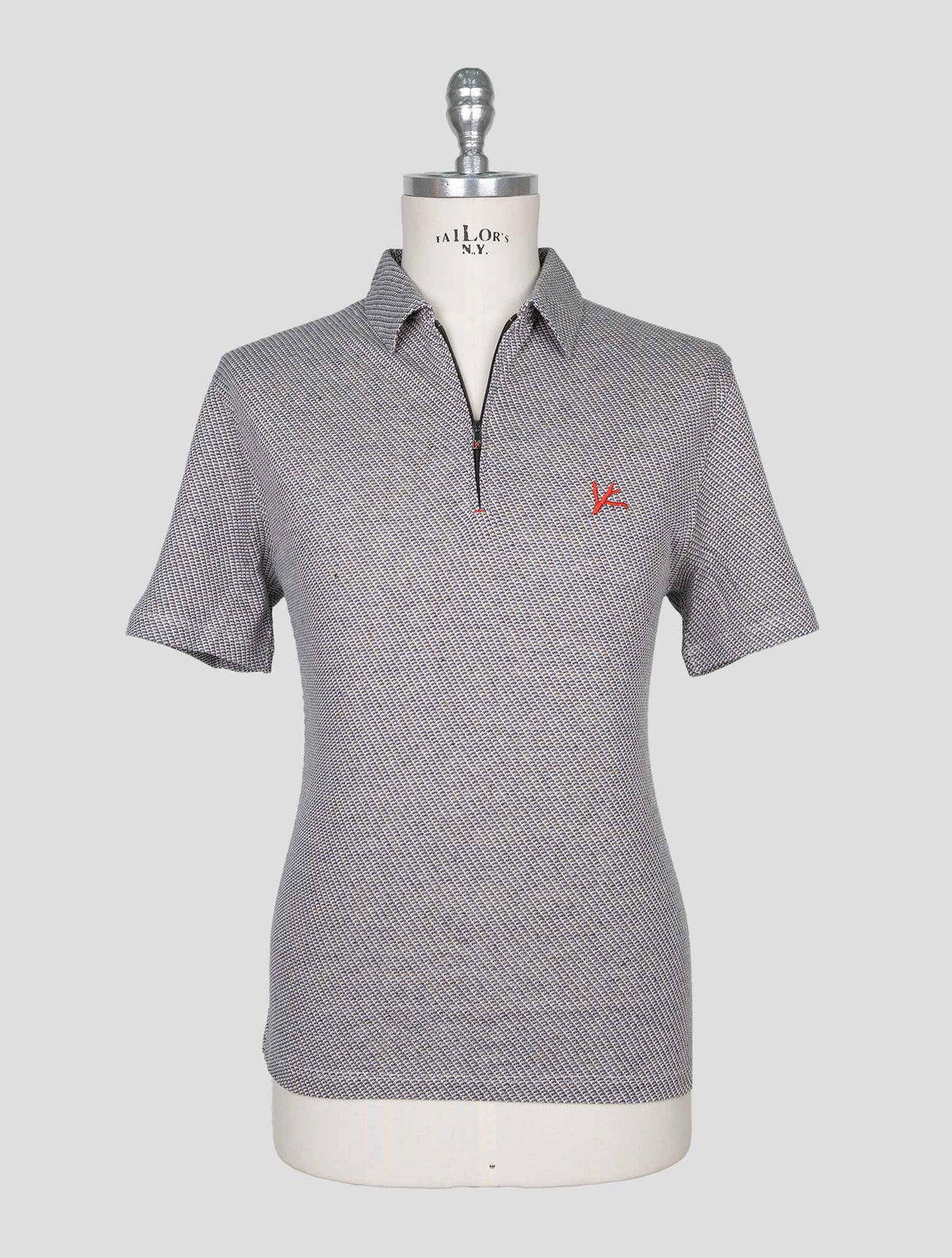 Isaia Multicolor Cotton Linen Polo 1