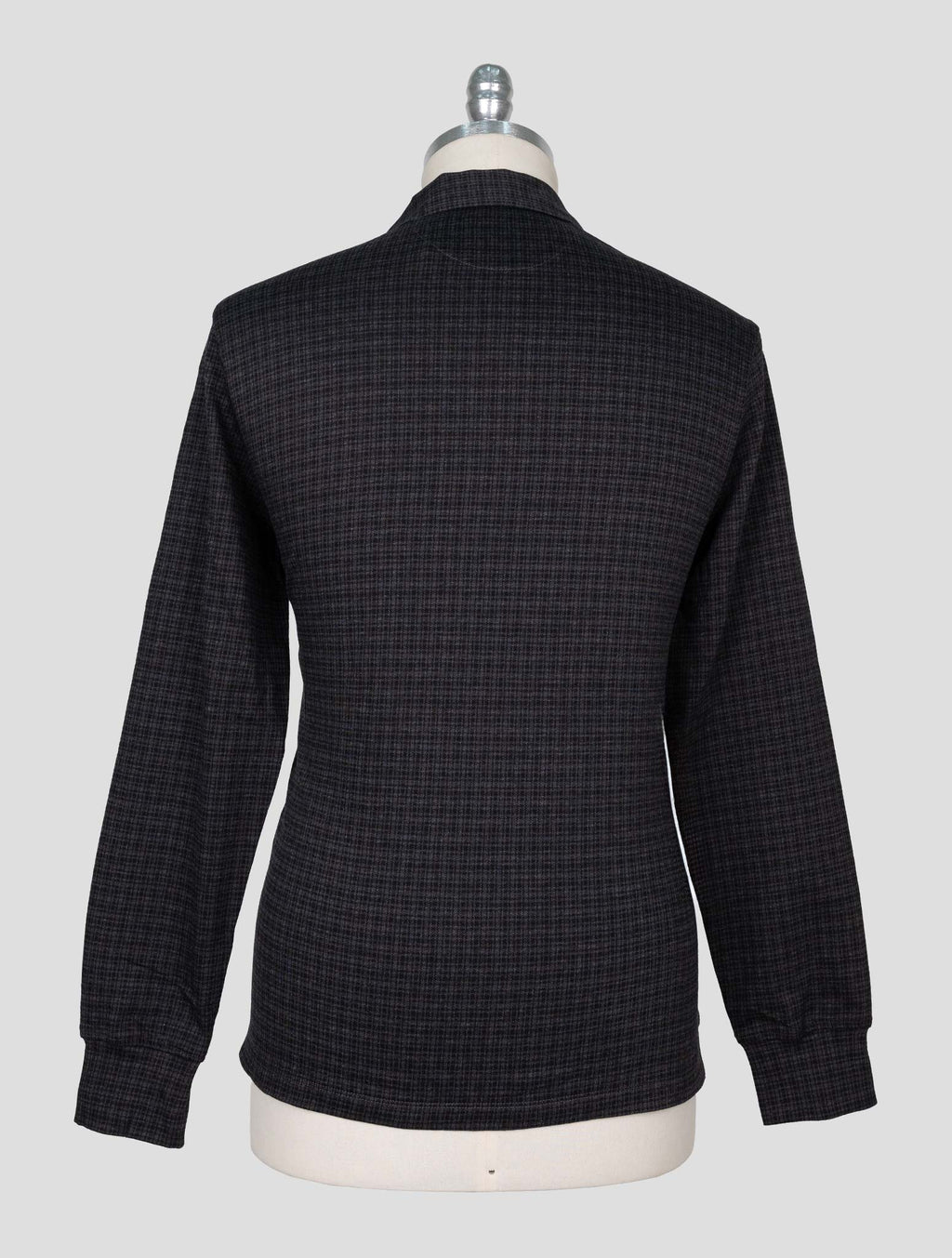 Isaia Dark Gray Cotton Sweater Polo 3