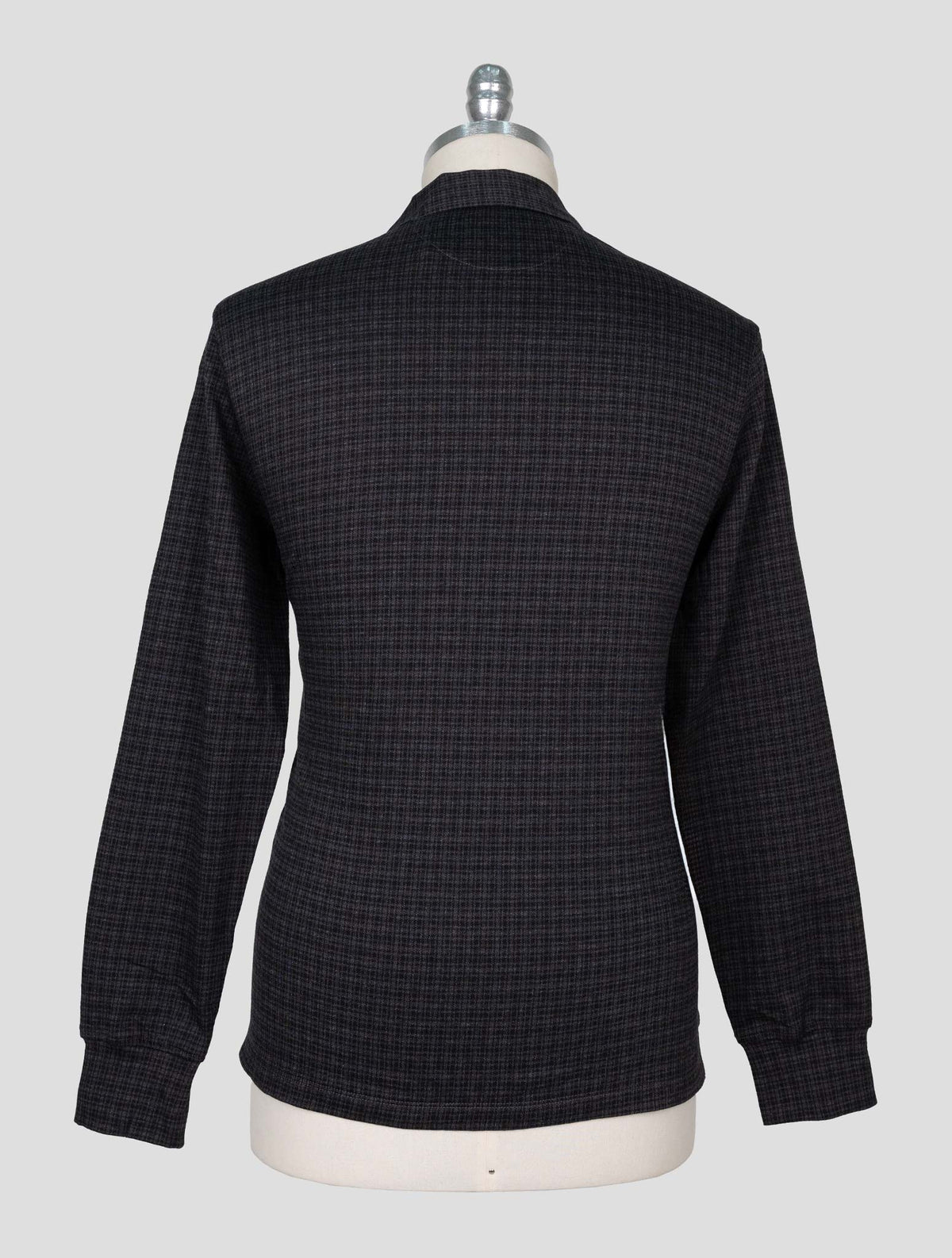 Isaia Dark Gray Cotton Sweater Polo 3