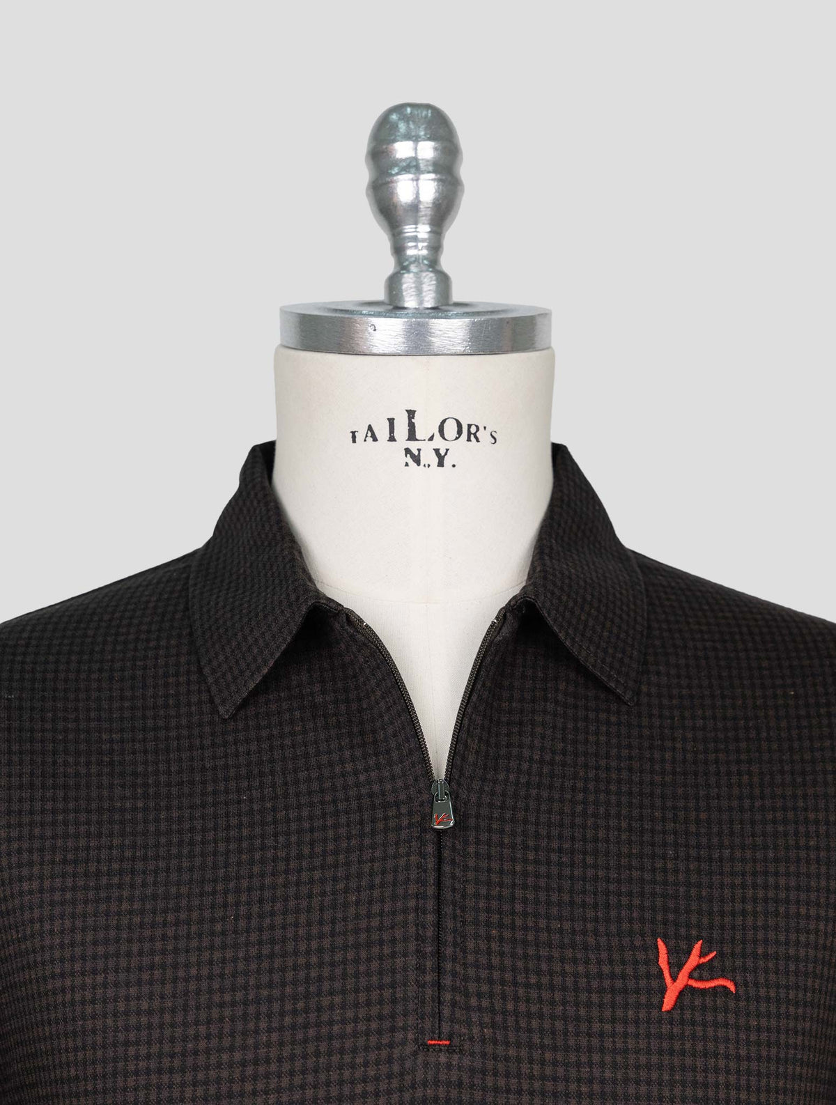 Isaia Brown Cotton Sweater Polo 4