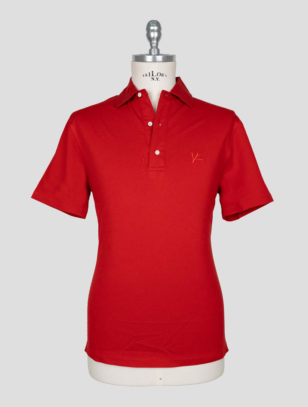 Isaia Red Cotton Polo 1