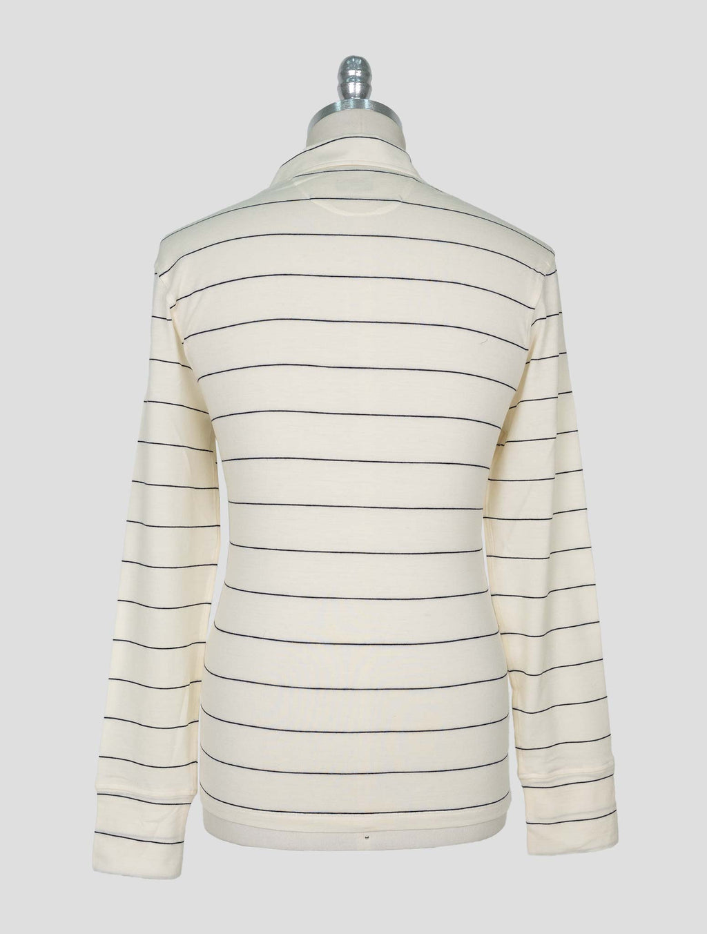 Isaia  Blue White Wool Ea Sweater Polo 3