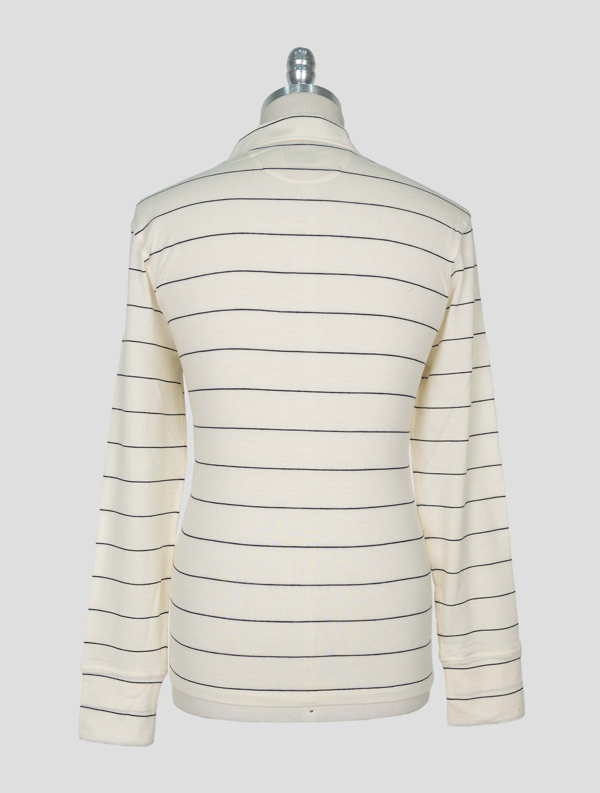 Isaia  Blue White Wool Ea Sweater Polo 3