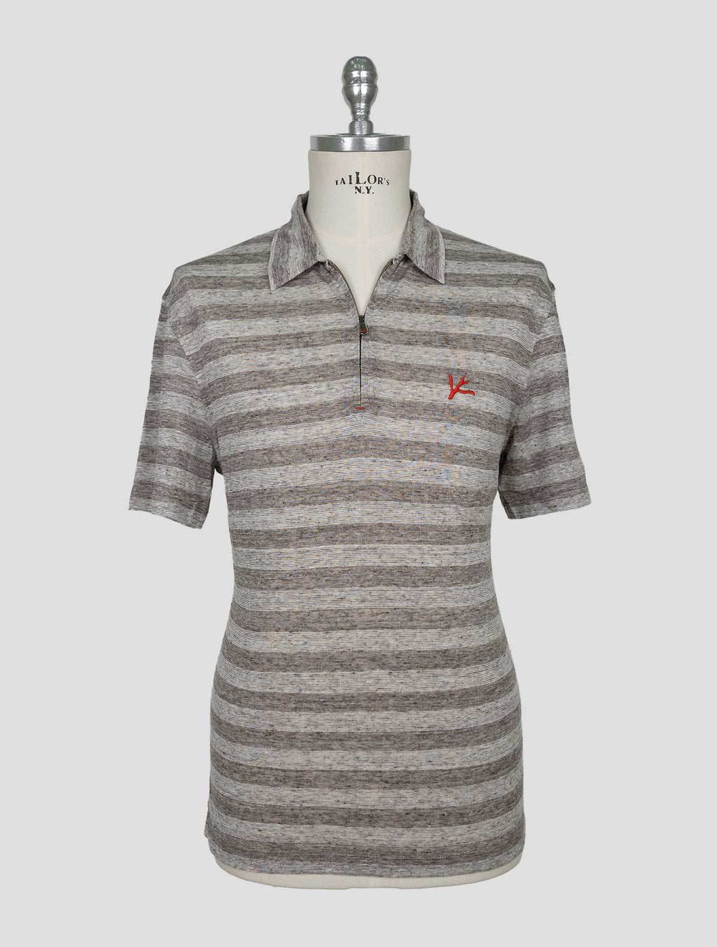 Isaia Brown Linen Polo 1