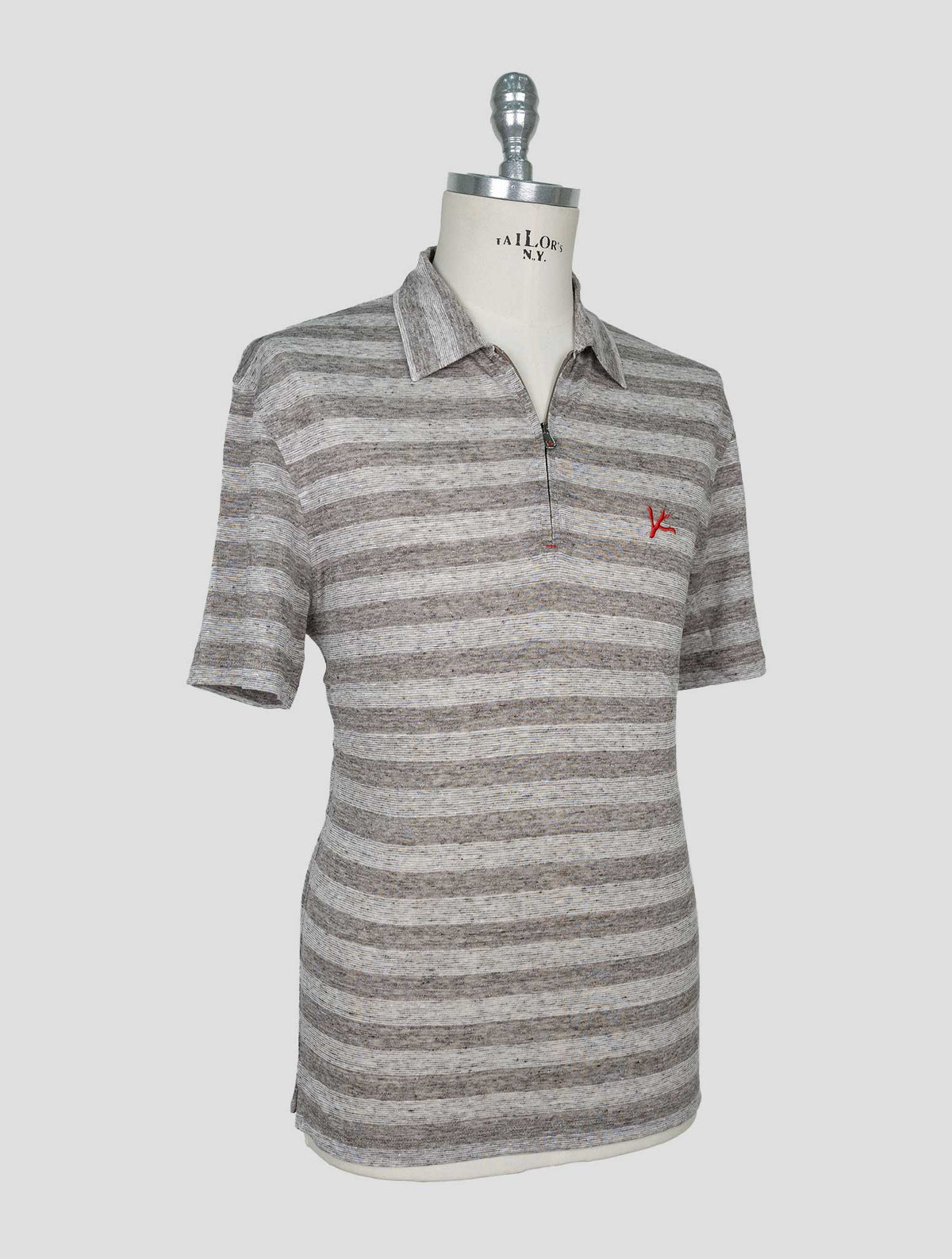 Isaia Brown Linen Polo 2