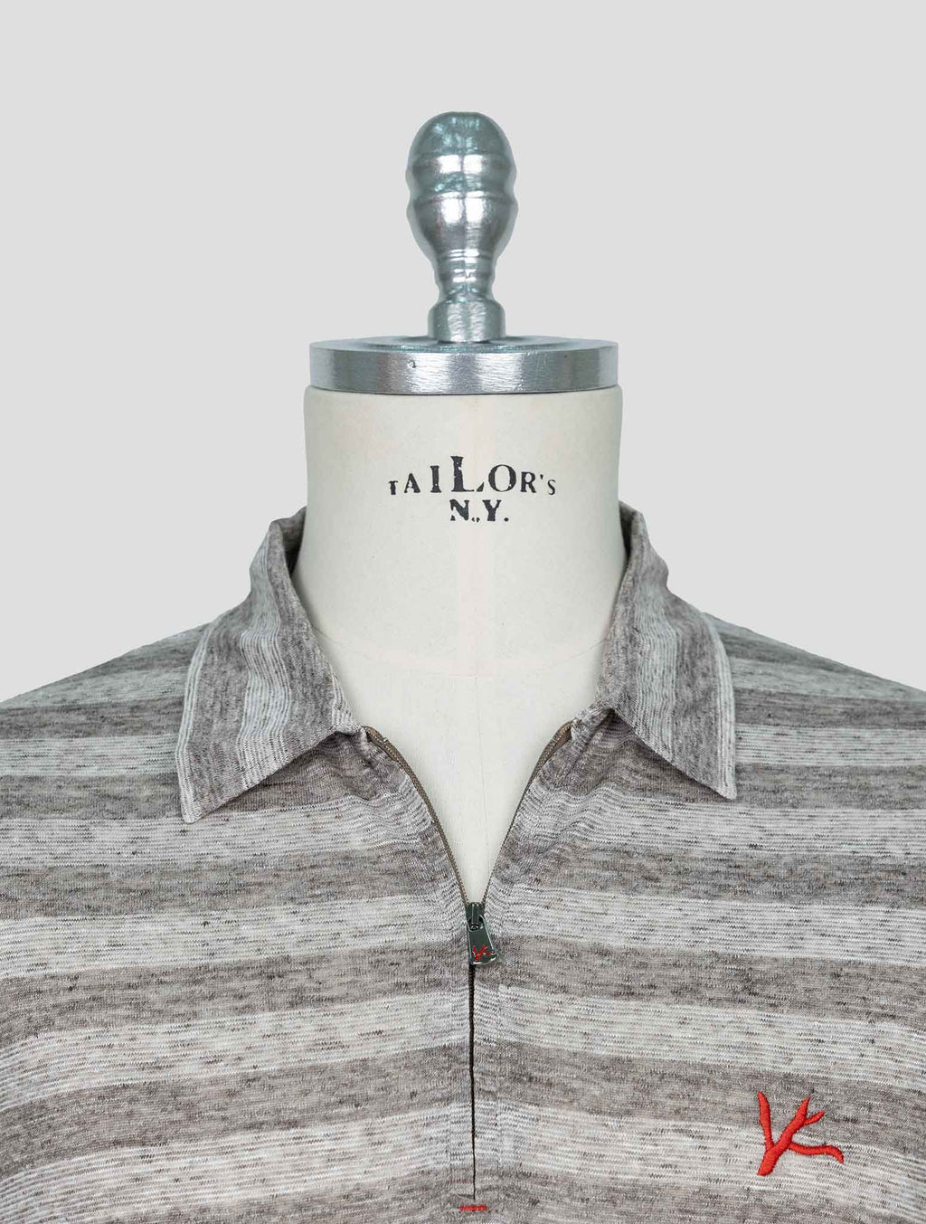Isaia Brown Linen Polo 4