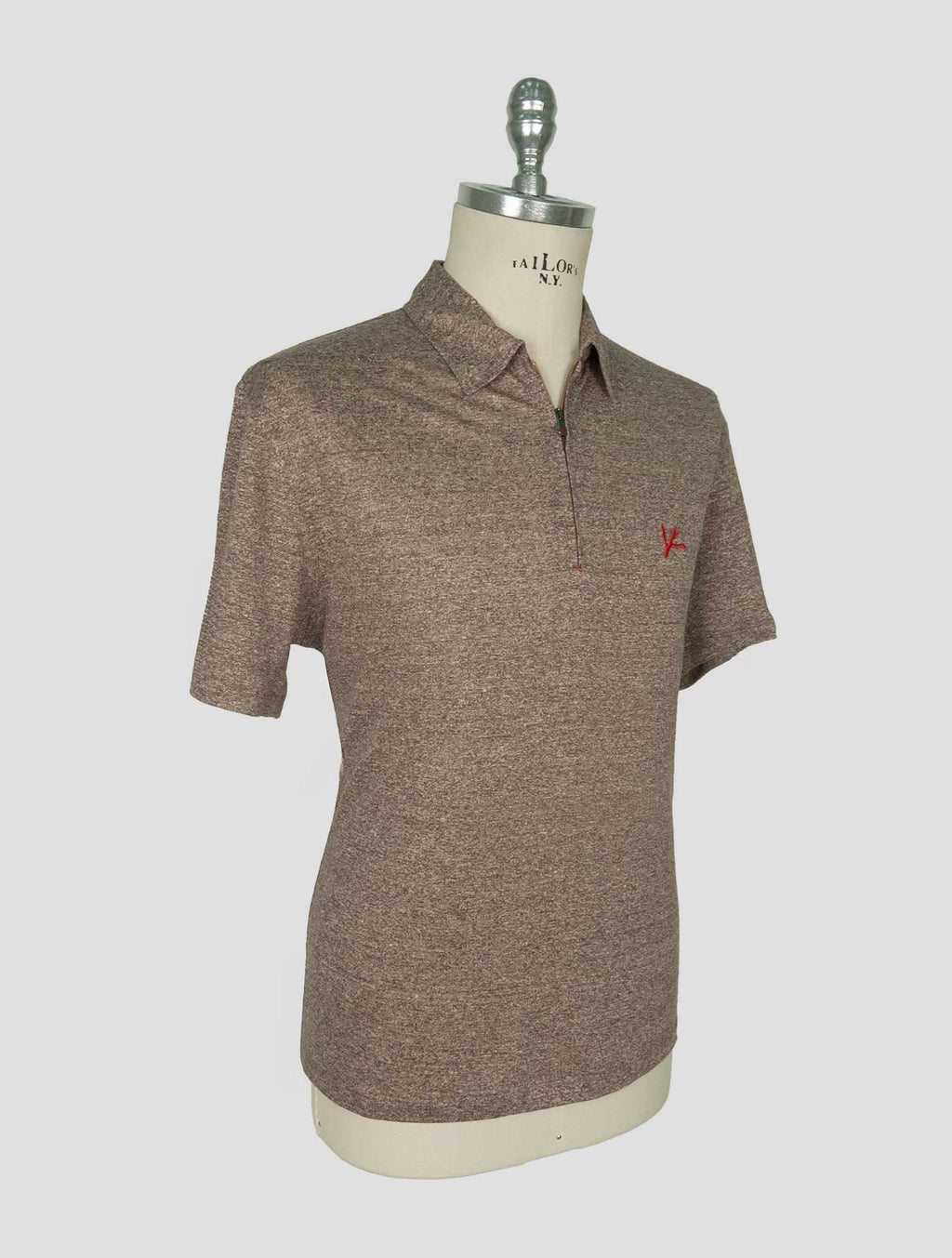 Isaia Brown Linen Polo 2
