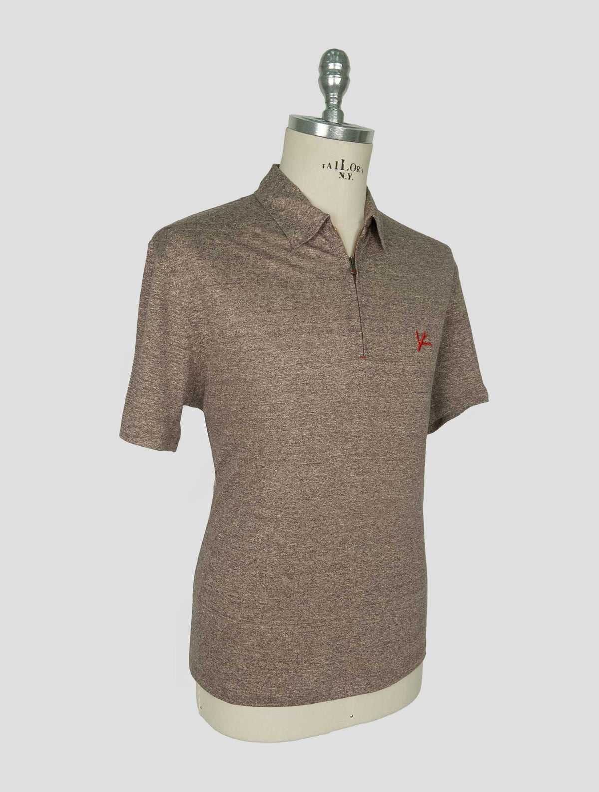 Isaia Brown Linen Polo 2