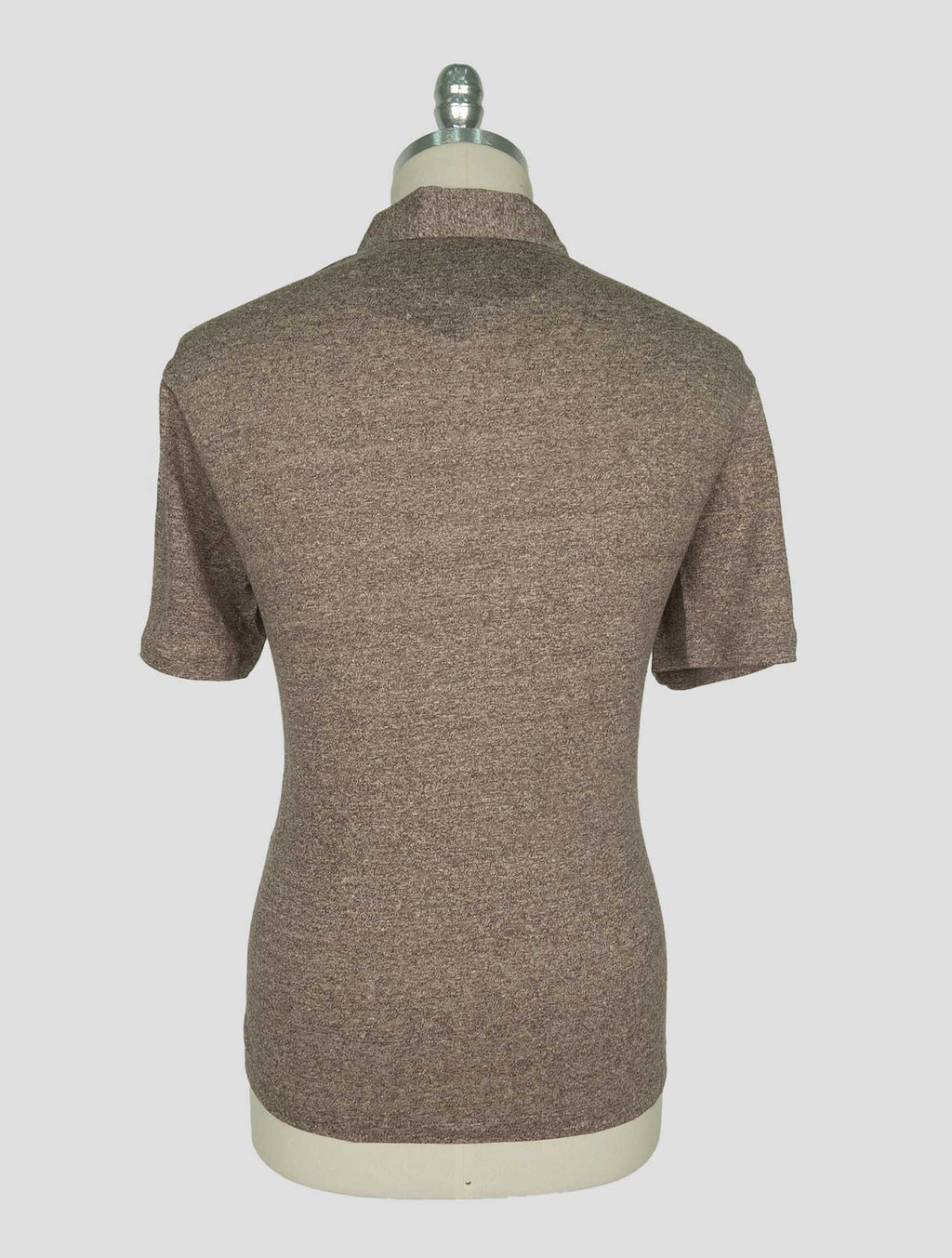 Isaia Brown Linen Polo 3