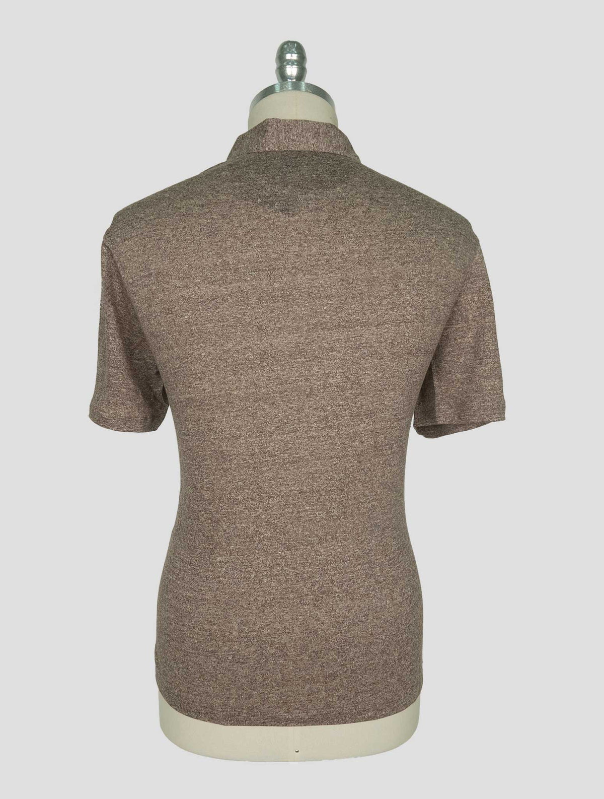 Isaia Brown Linen Polo 3