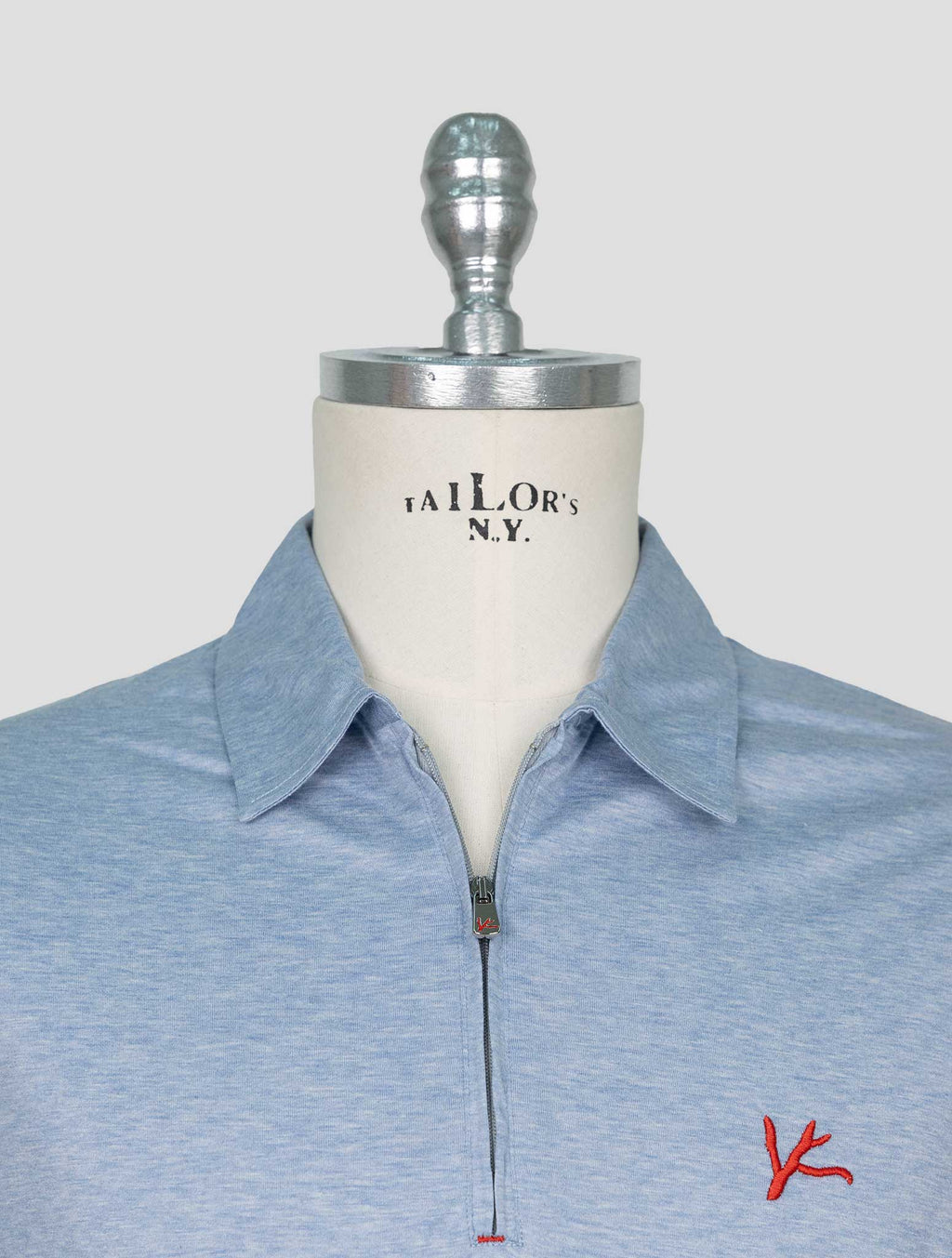 Isaia Light Blue Cotton Polo 4