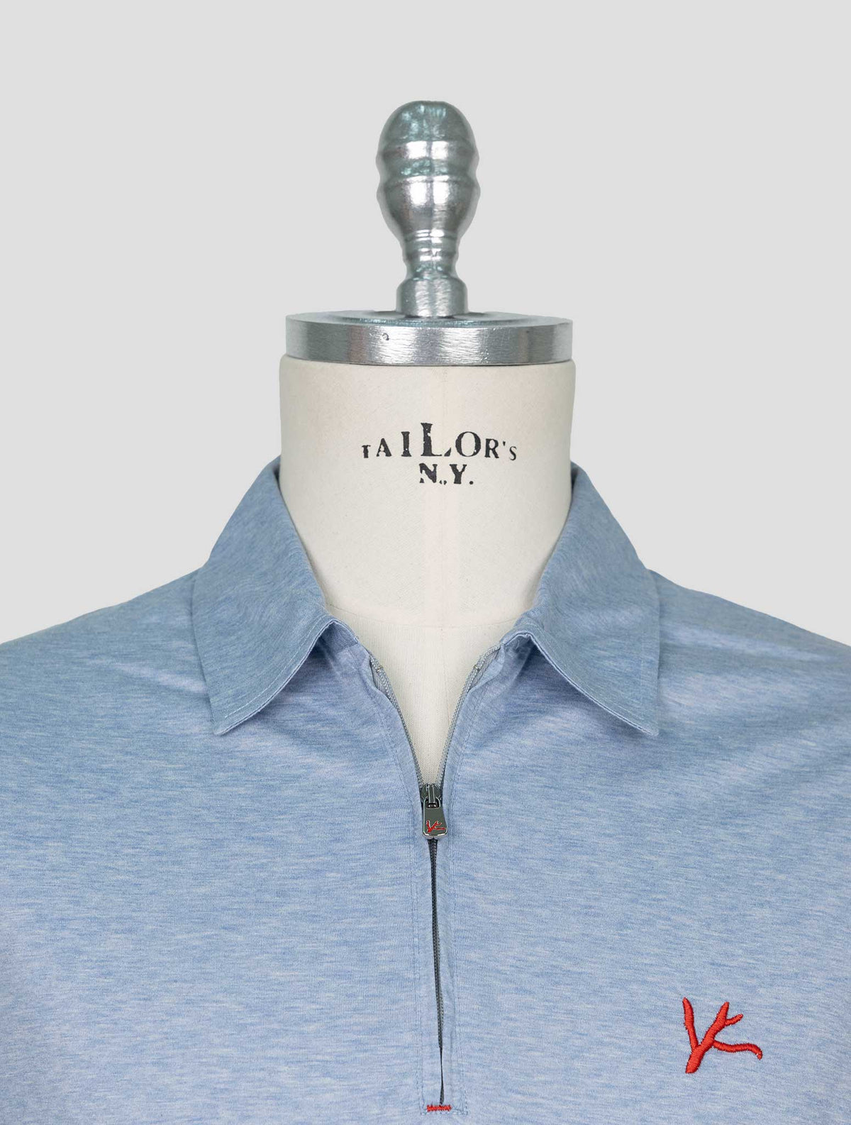 Isaia Light Blue Cotton Polo 4