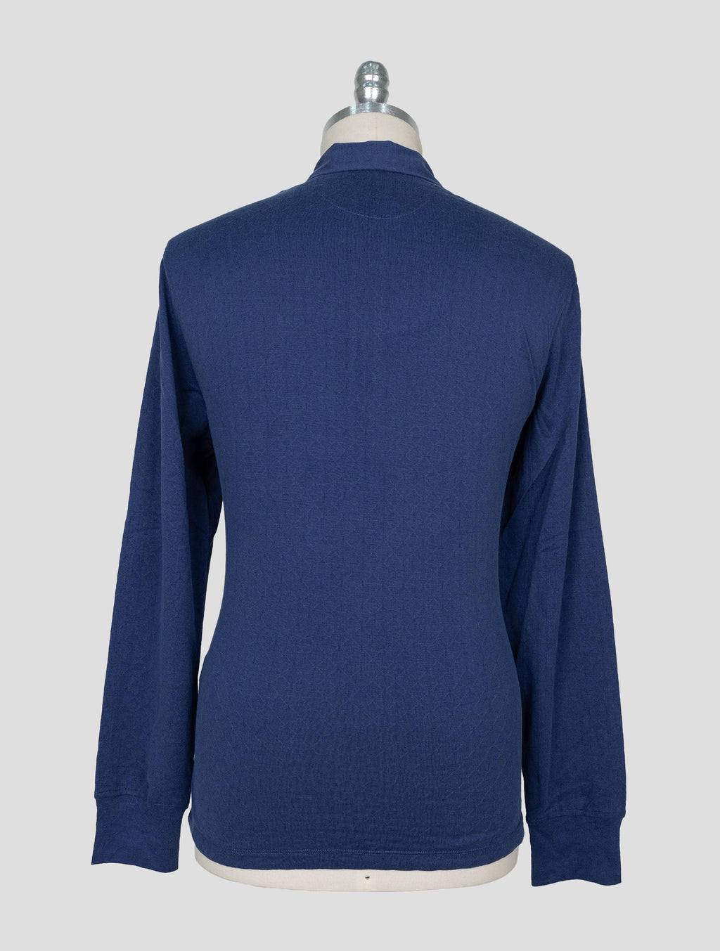 Isaia  Blue Silk Wool Sweater Polo 3