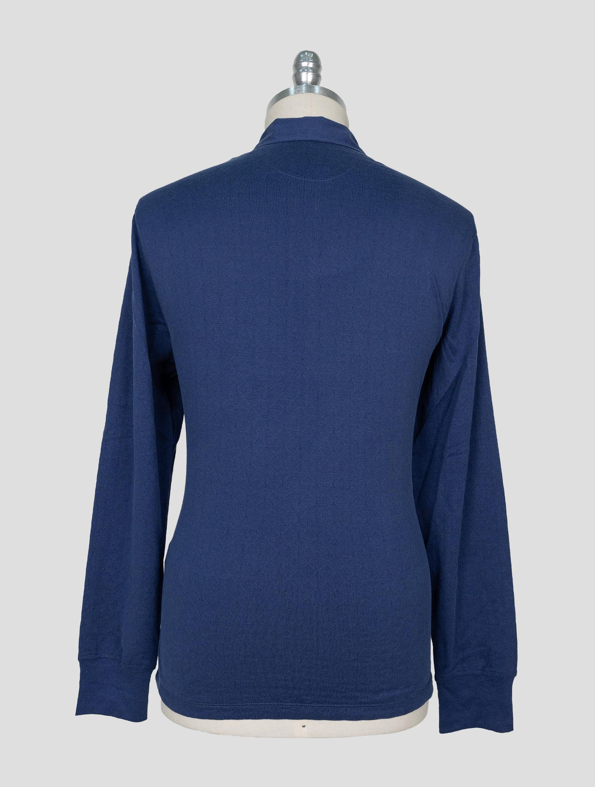 Isaia  Blue Silk Wool Sweater Polo 3